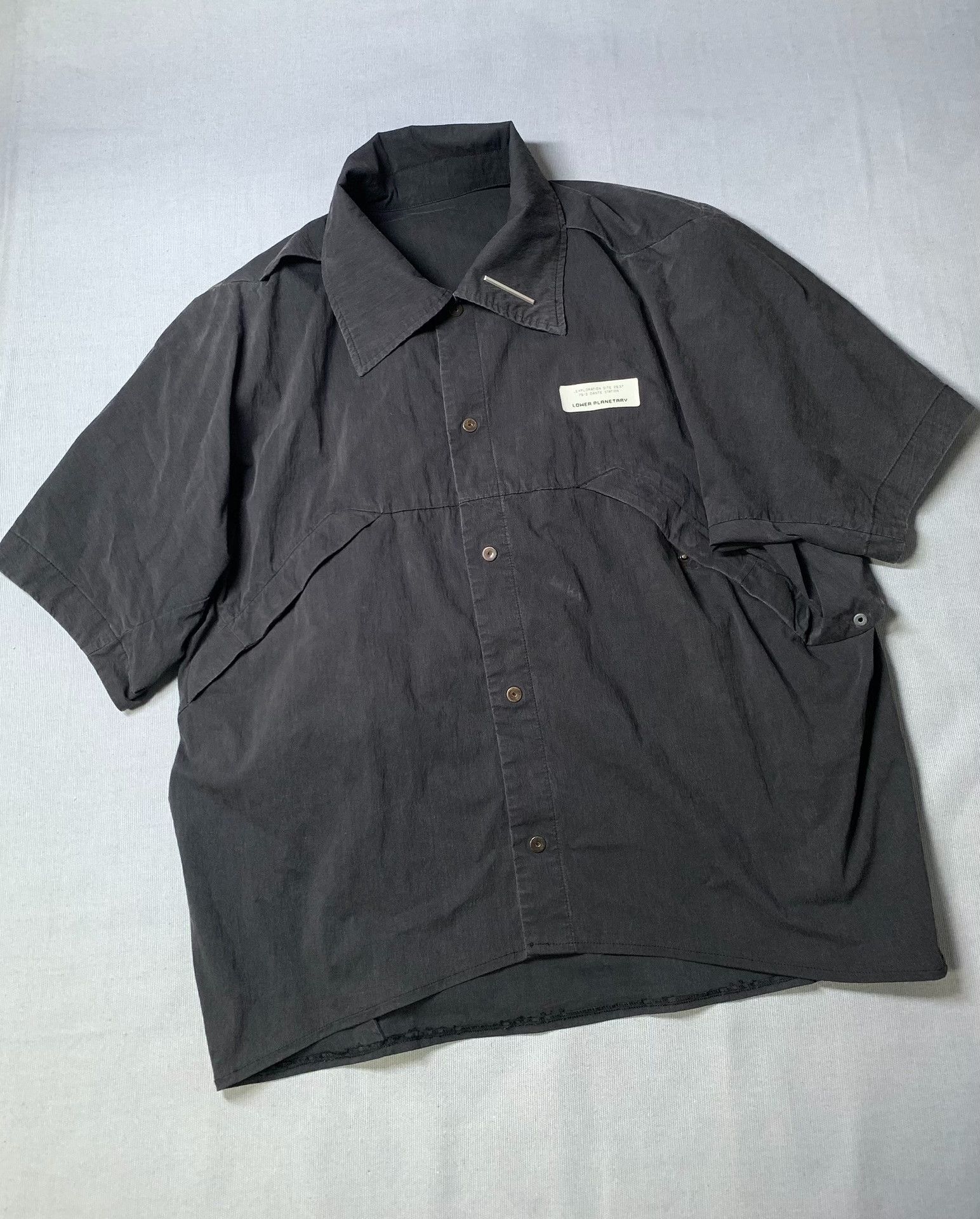 Hamcus HAMCUS Washed Batwing Short-Sleeve Shirt Size US S / EU 44-46 / 1 - 2 Thumbnail