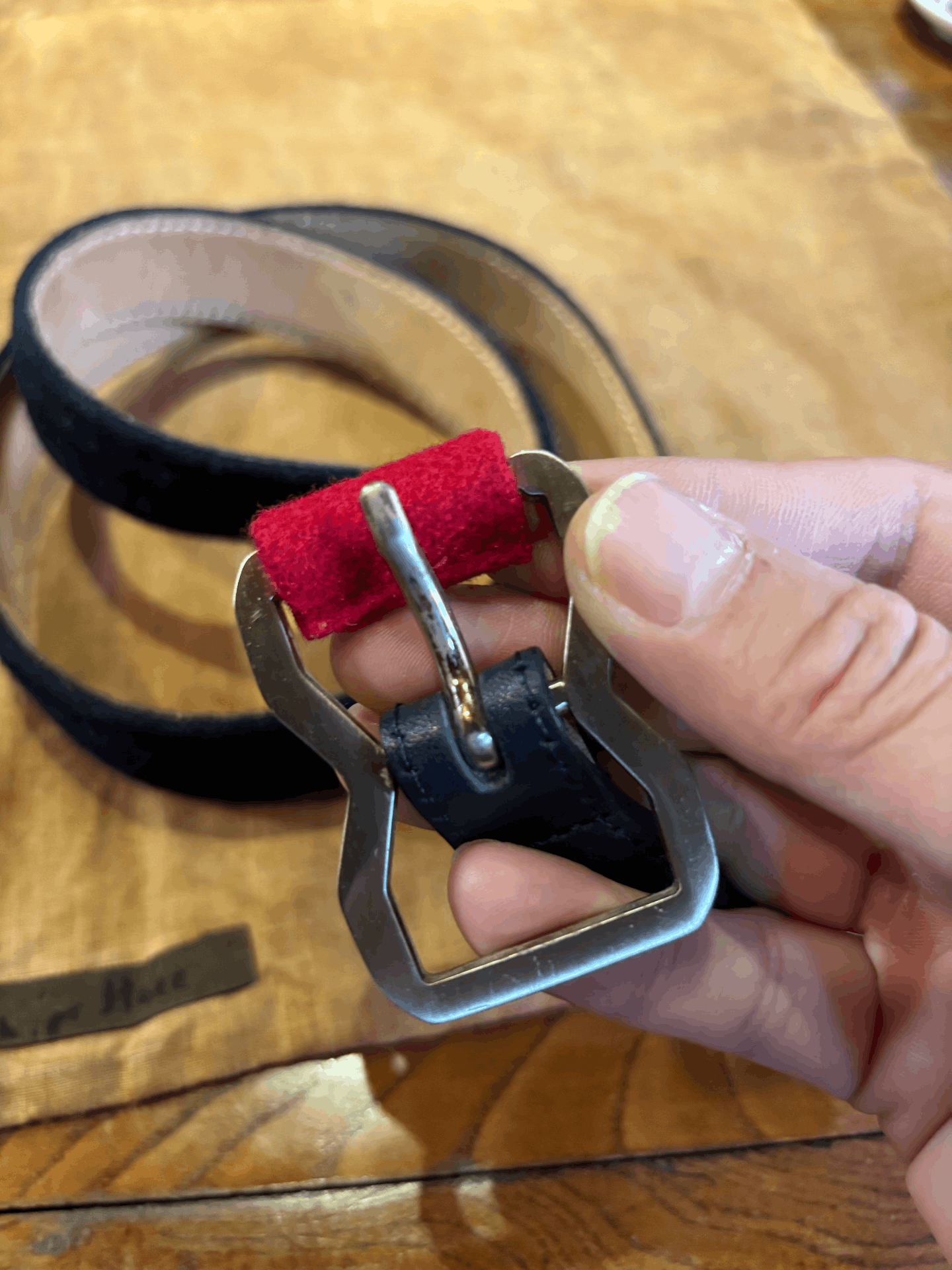 Thom Browne Thom Browne x Brooks Brothers Wool Leather Belt Size ONE SIZE - 2 Thumbnail