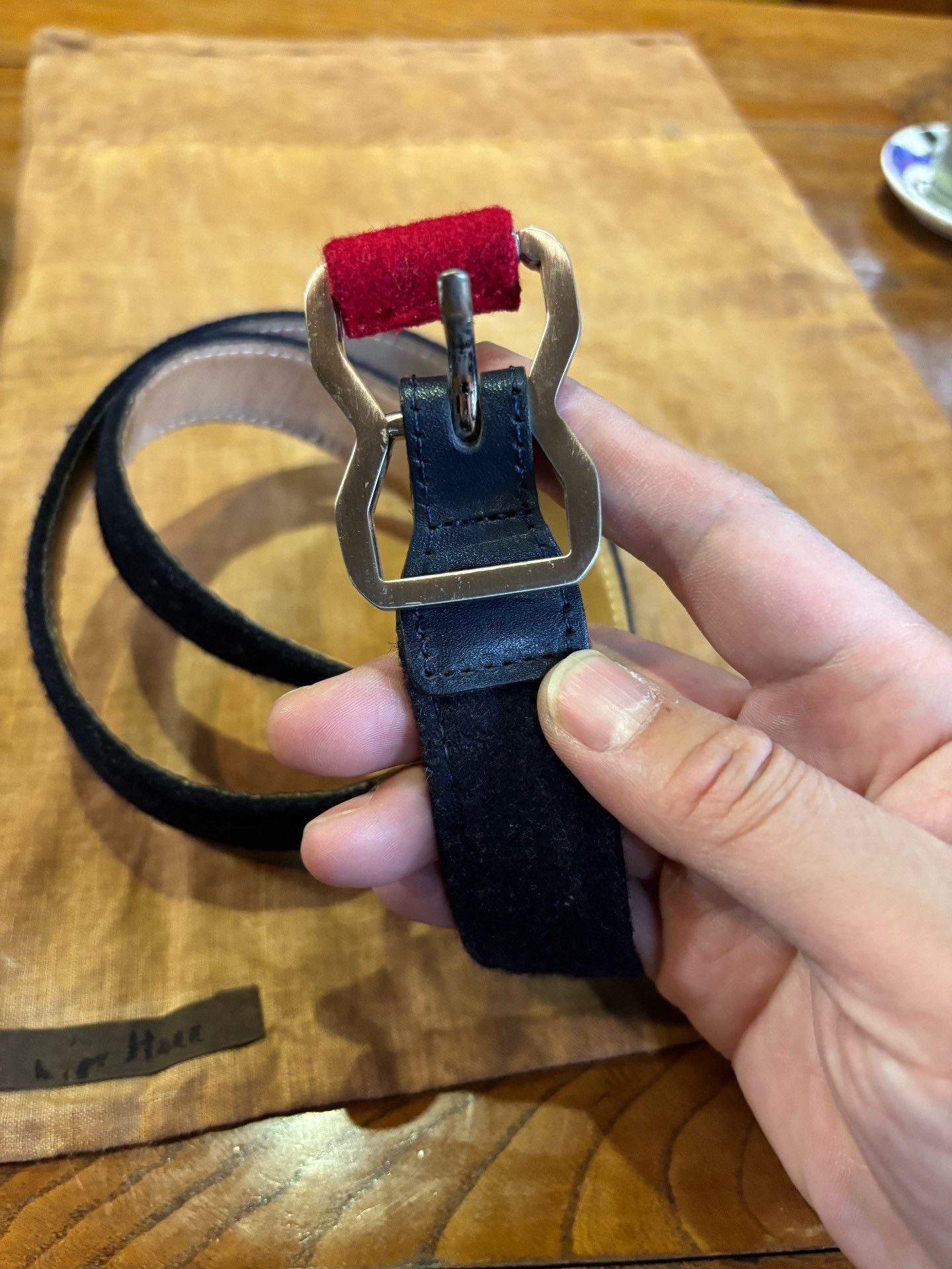 Thom Browne Thom Browne x Brooks Brothers Wool Leather Belt Size ONE SIZE - 3 Thumbnail
