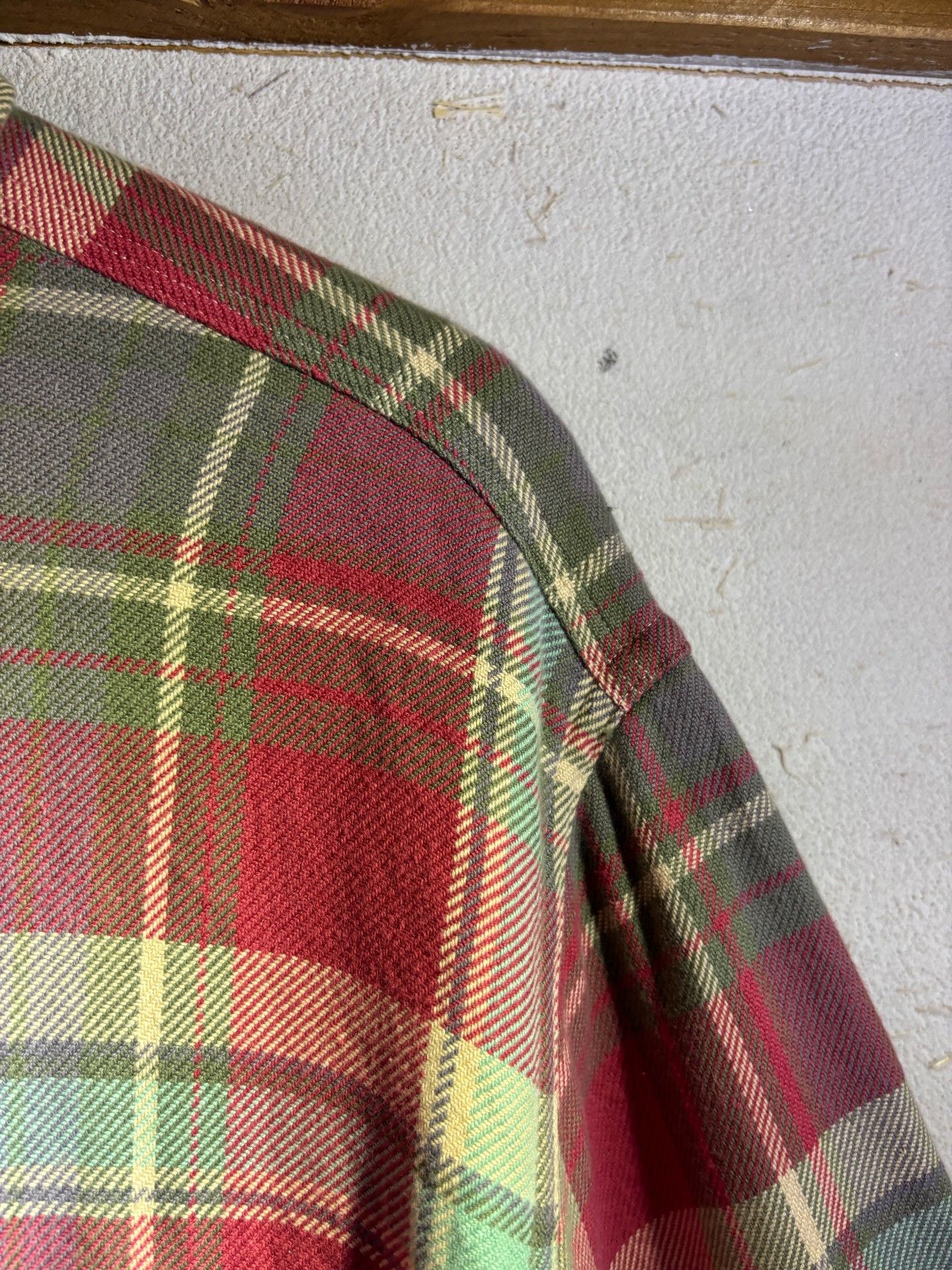 RRL Ralph Lauren 90s Ralph Lauren Double-Layer Plaid Shirt Size US XL / EU 56 / 4 - 3 Thumbnail