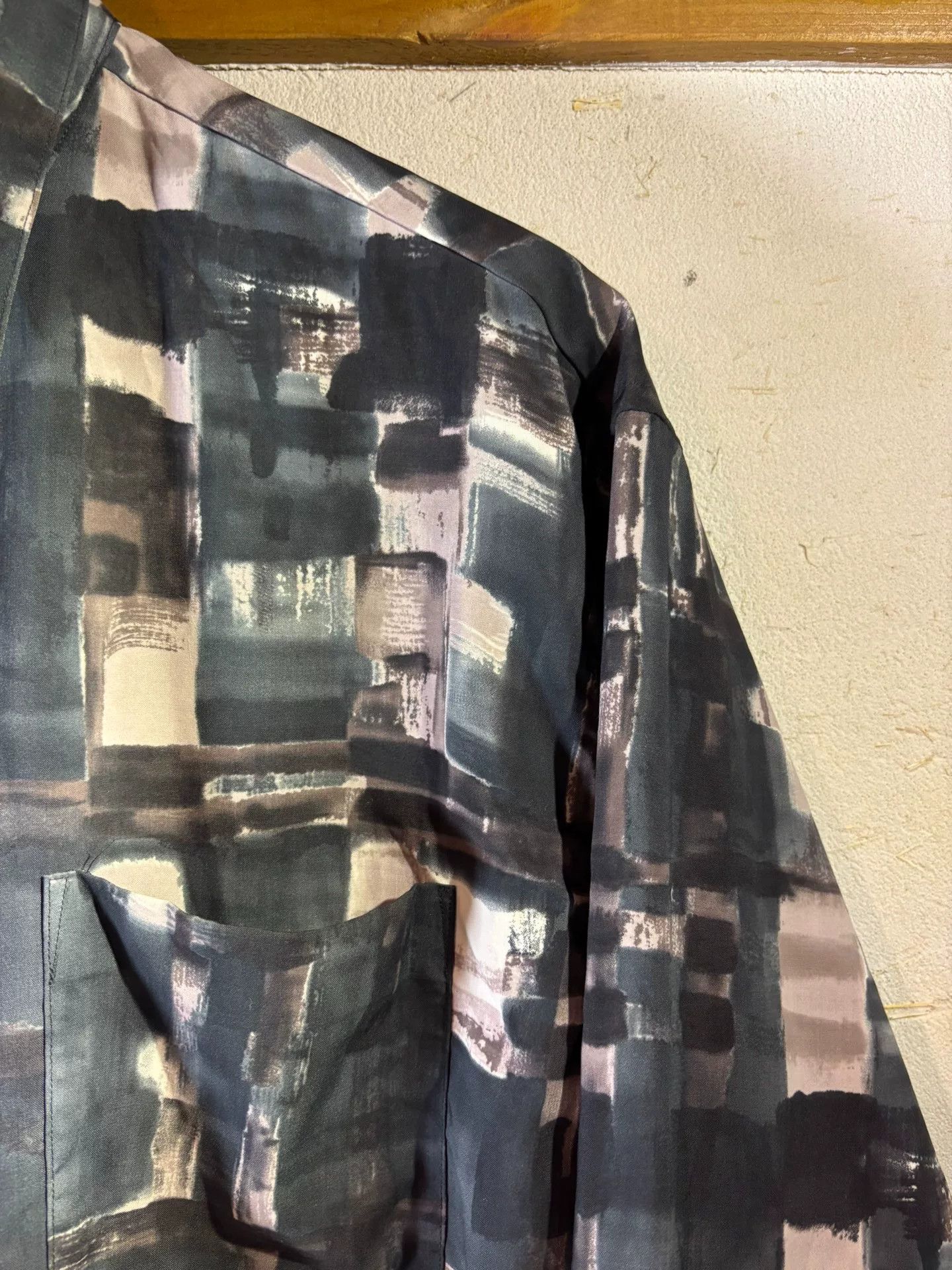 ADAM ET ROPE Adam et Rope Special Dyeing Tencel Shirt Size US M / EU 48-50 / 2 - 3 Thumbnail