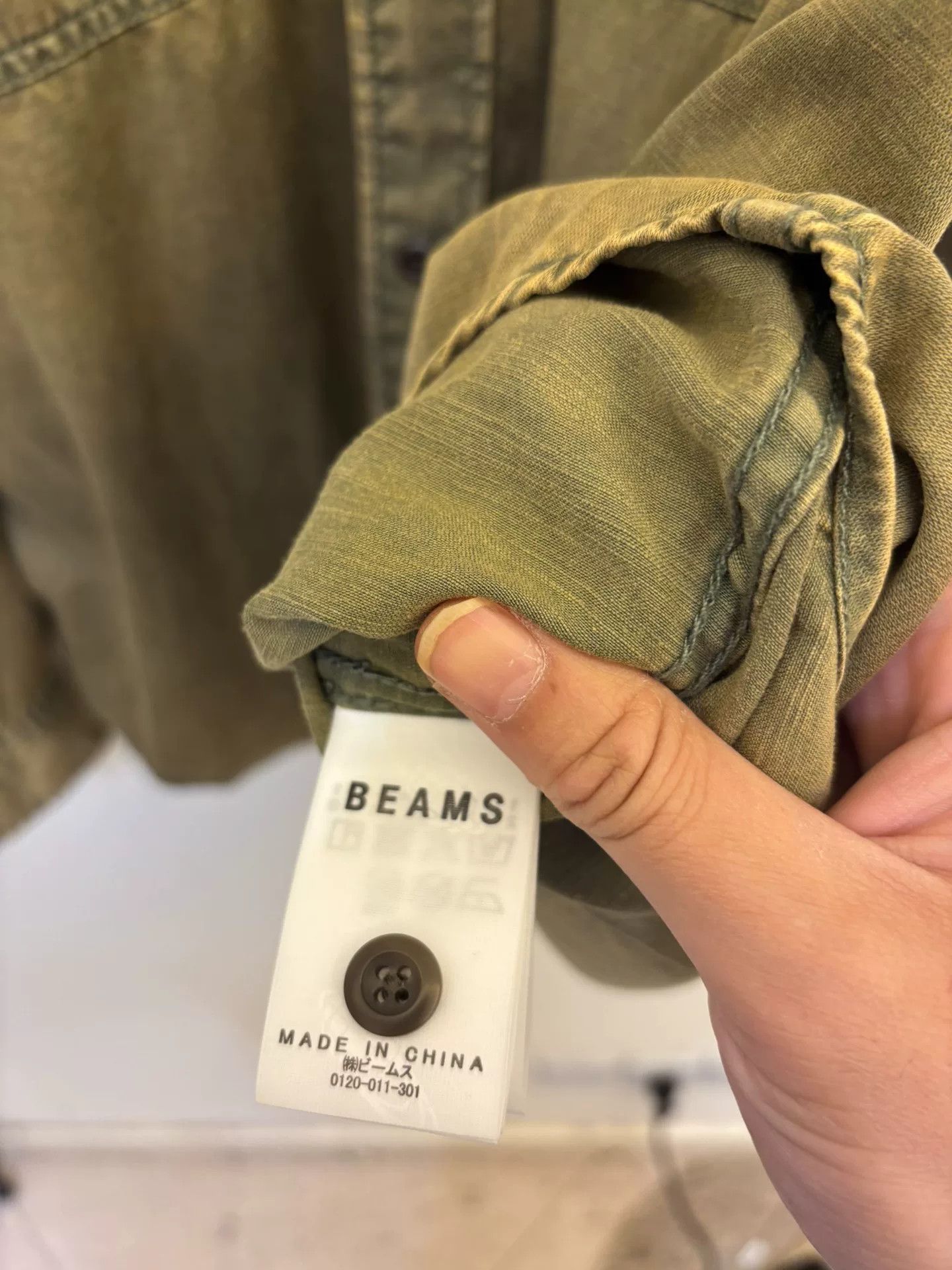 Beams Japan Beams 25SS Acetate Washed Shirt Size US L / EU 52-54 / 3 - 7 Thumbnail