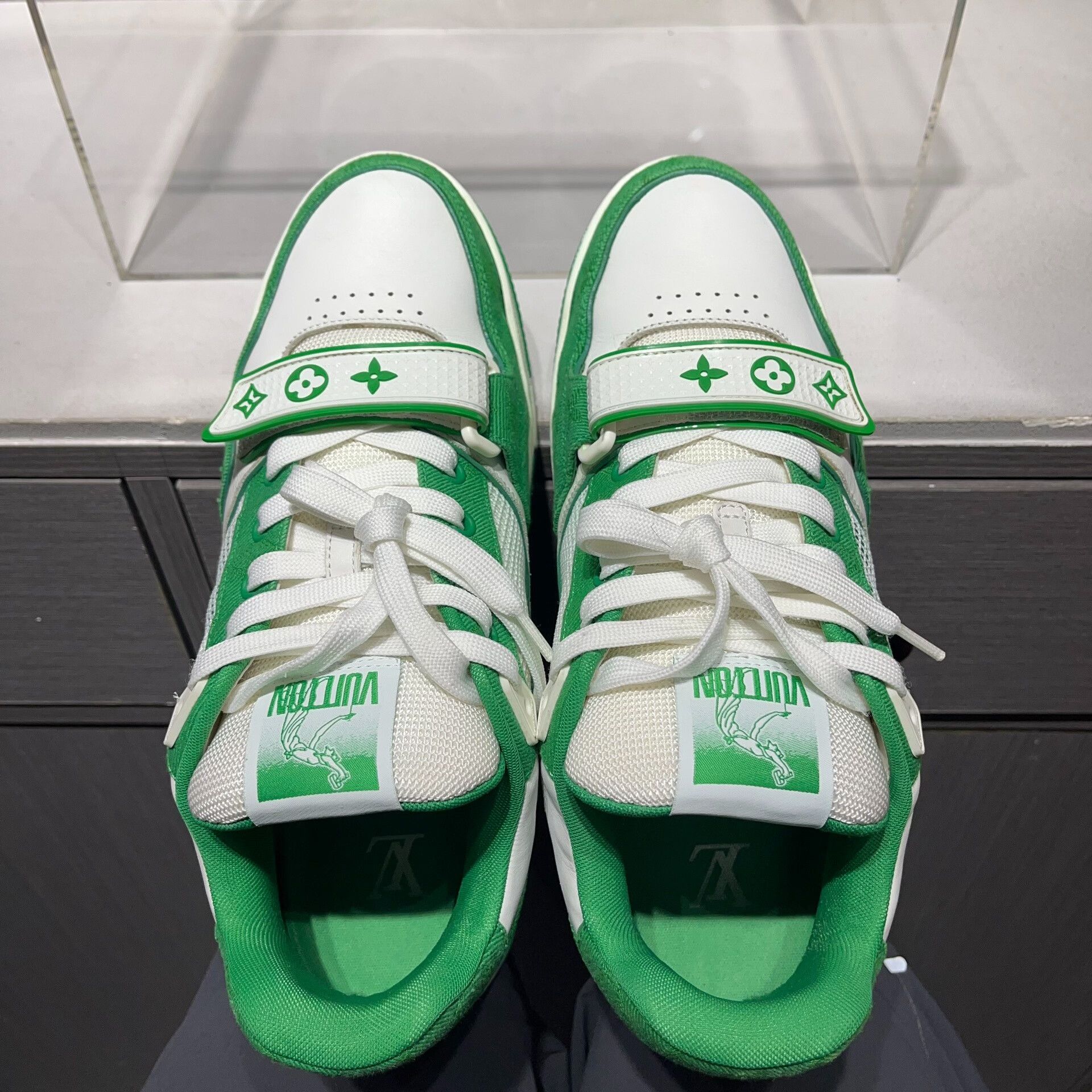 Louis Vuitton Louis Vuitton Training Denim Green Lowtop Sneakers 9 Men Size US 9 / EU 42 - 7 Thumbnail