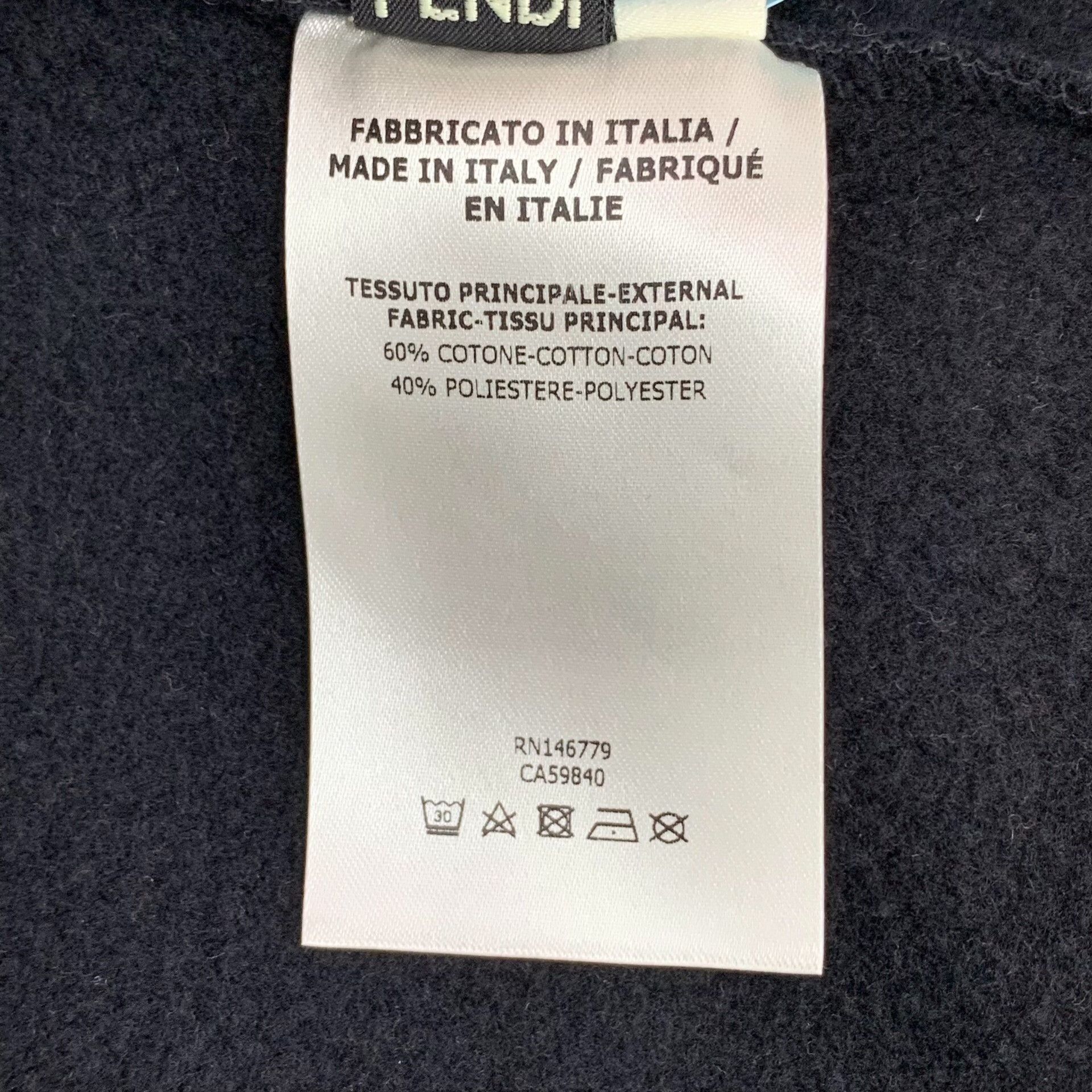 Fendi Fendi Karlito Studded Sweatshirt Size S Size US S / EU 44-46 / 1 - 8 Thumbnail