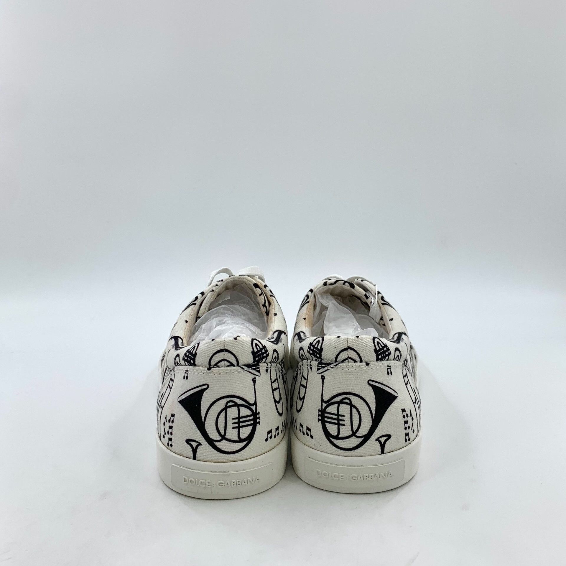 Dolce & Gabbana Dolce & Gabbana Trumpet Print Sneakers EU 43 Size US 10 / EU 43 - 5 Thumbnail