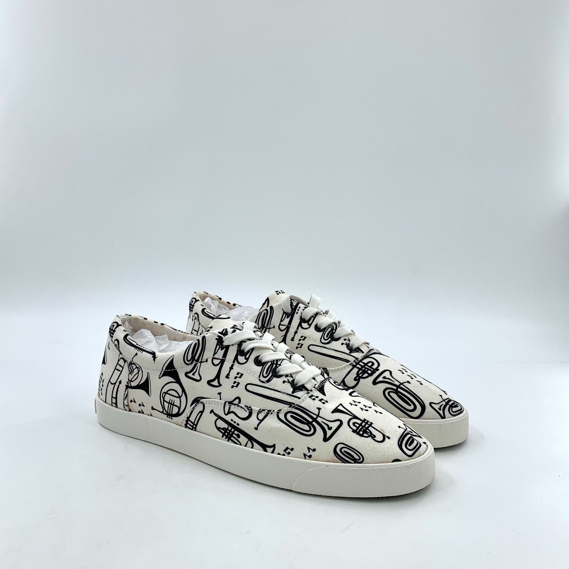 Dolce & Gabbana Dolce & Gabbana Trumpet Print Sneakers EU 43 Size US 10 / EU 43 - 3 Thumbnail