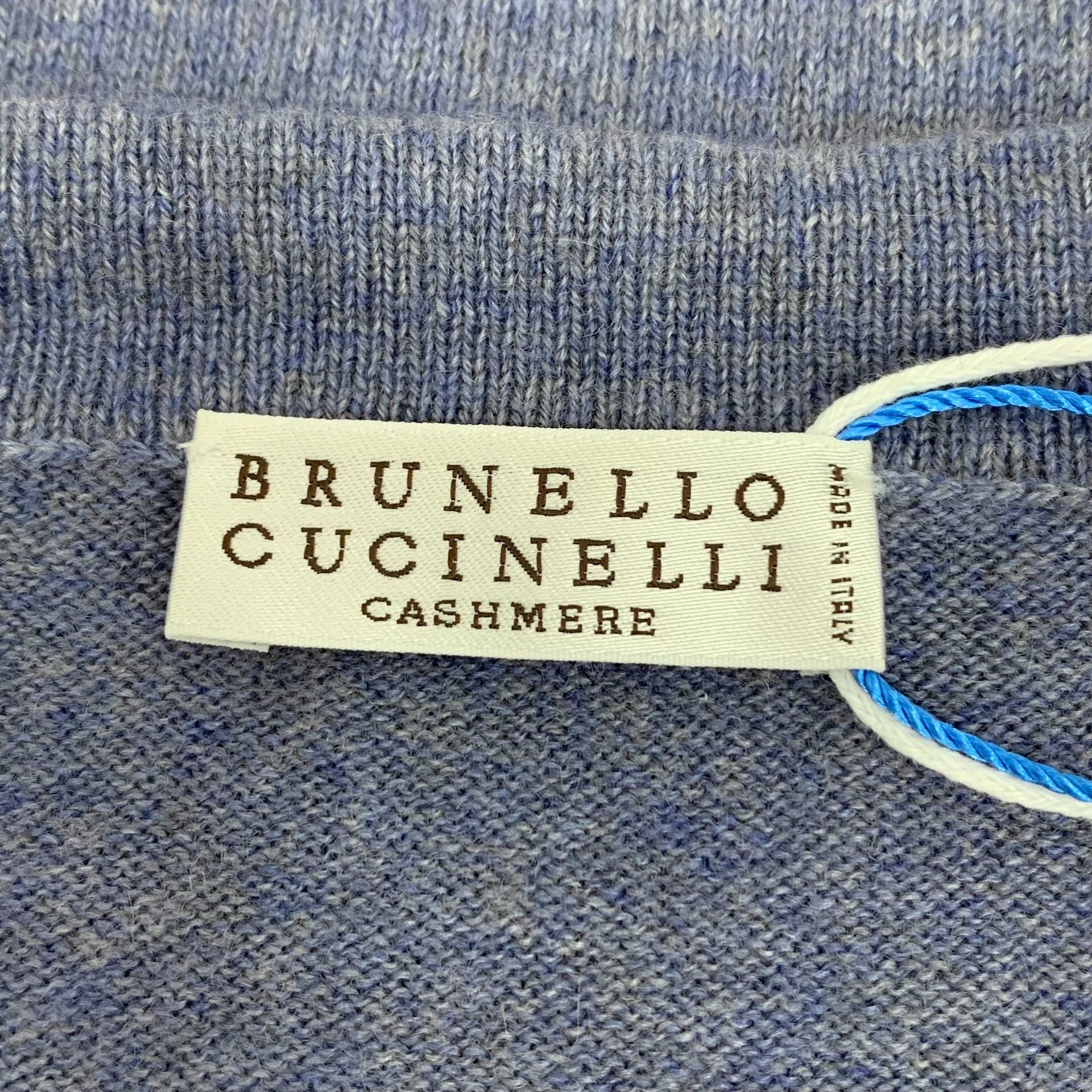 Brunello Cucinelli Brunello Cucinelli Monili Cashmere Knit T-Shirt XS Size US XS / EU 42 / 0 - 6 Thumbnail