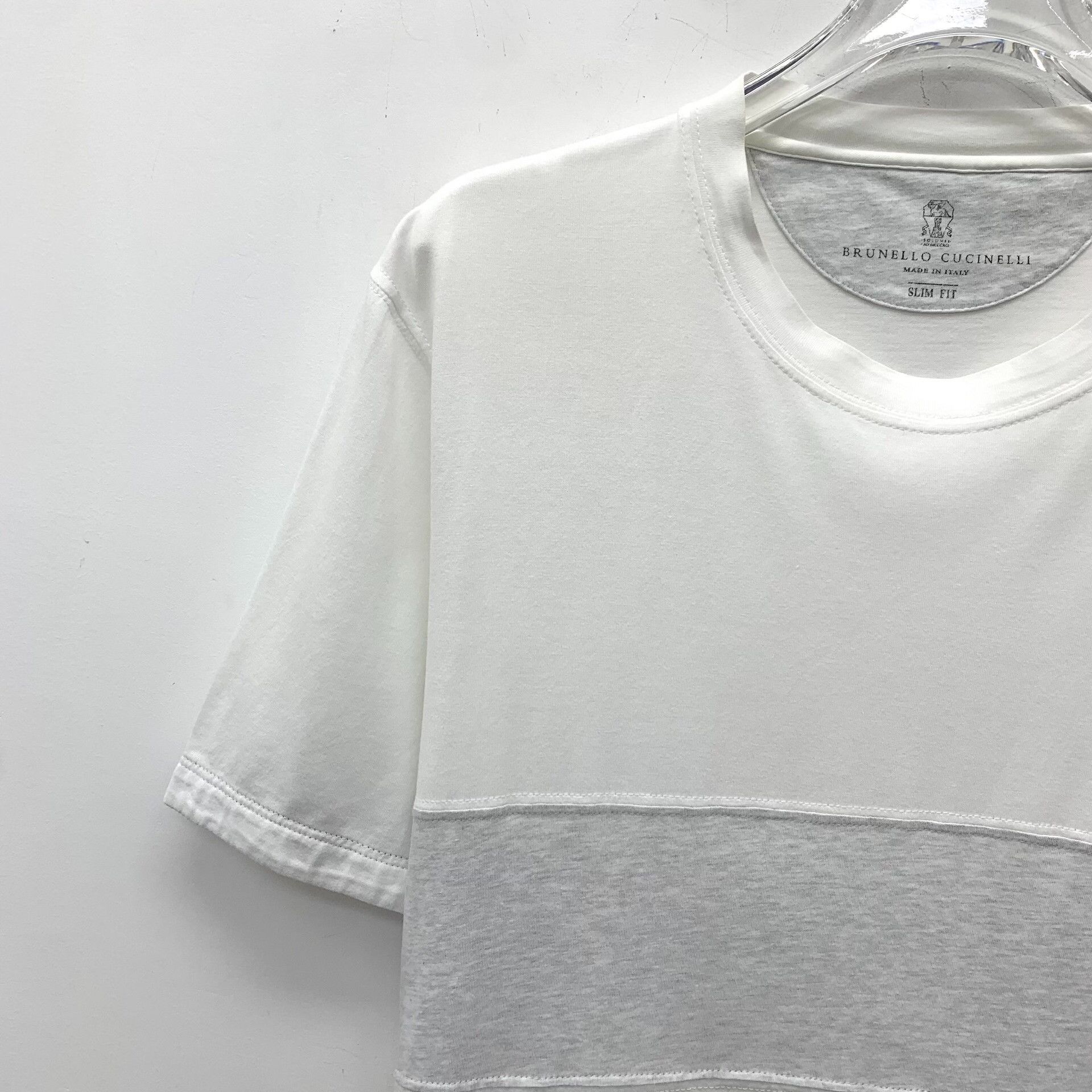 Brunello Cucinelli Brunello Cucinelli Colorblock Cotton T-Shirt S Size US S / EU 44-46 / 1 - 4 Thumbnail