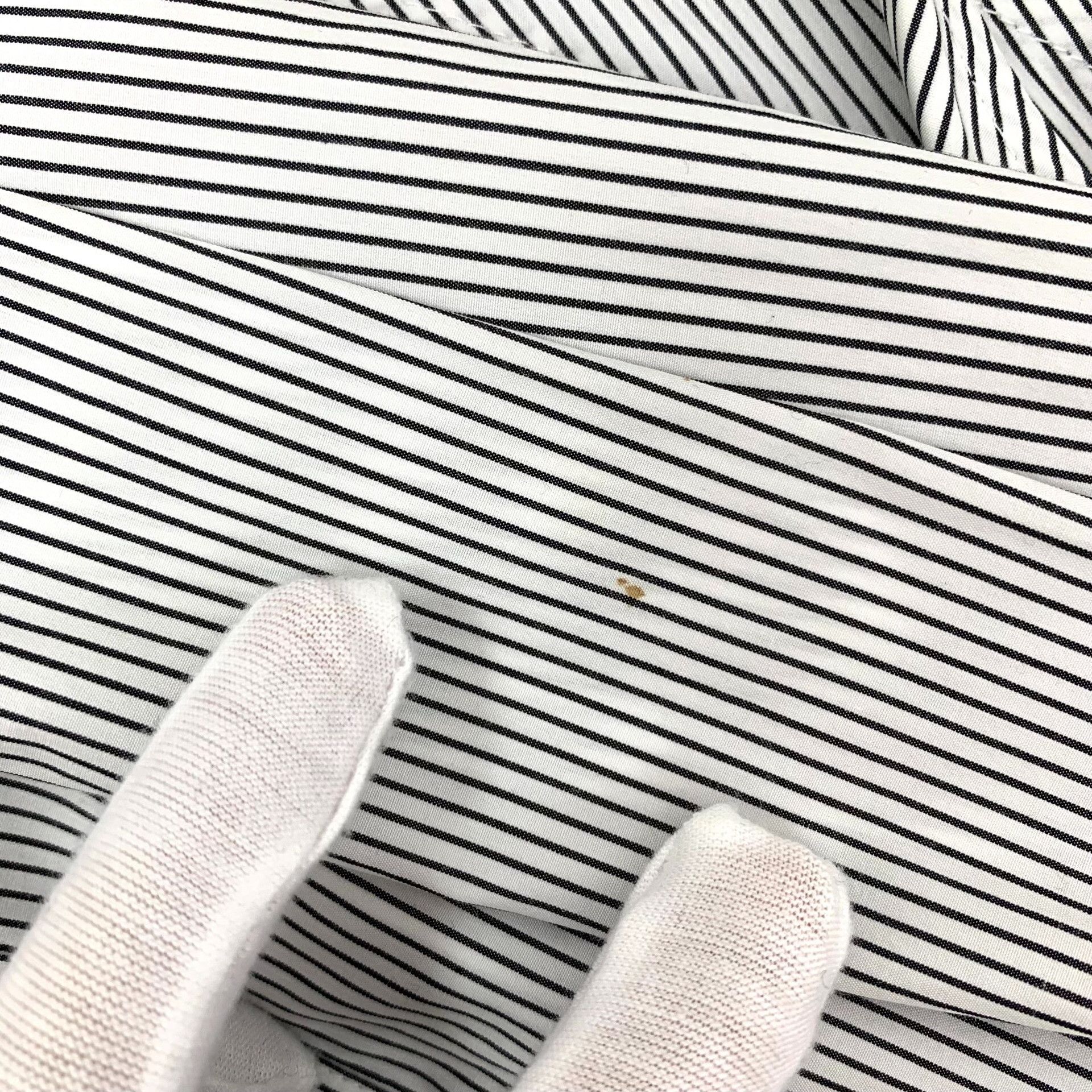 Balenciaga Balenciaga Striped Back Logo Tie Shirt 38 Size US S / EU 44-46 / 1 - 10 Thumbnail