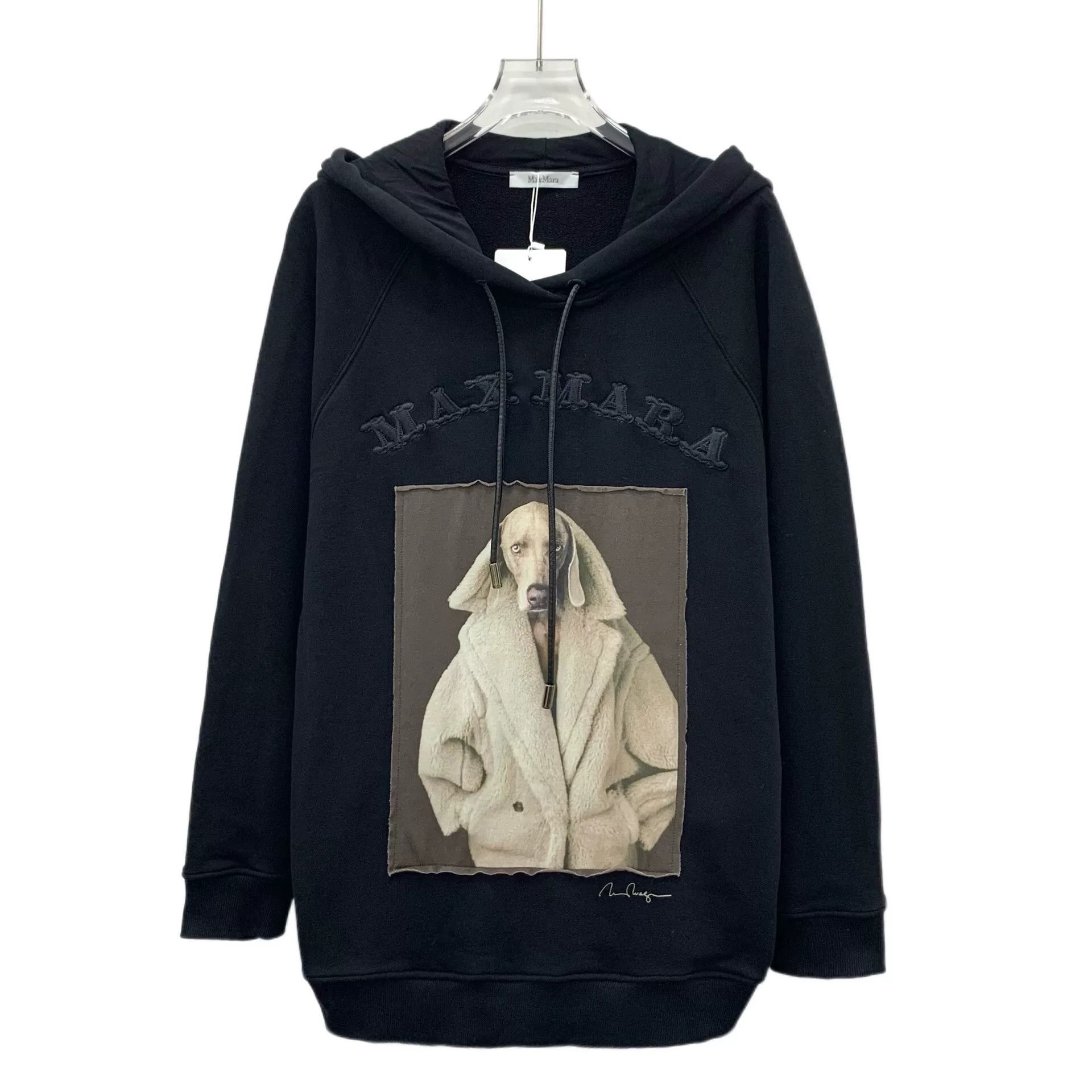 Max Mara Max Mara Dog Graphic Logo Hoodie S Size S / US 4 / IT 40 - 2 Thumbnail