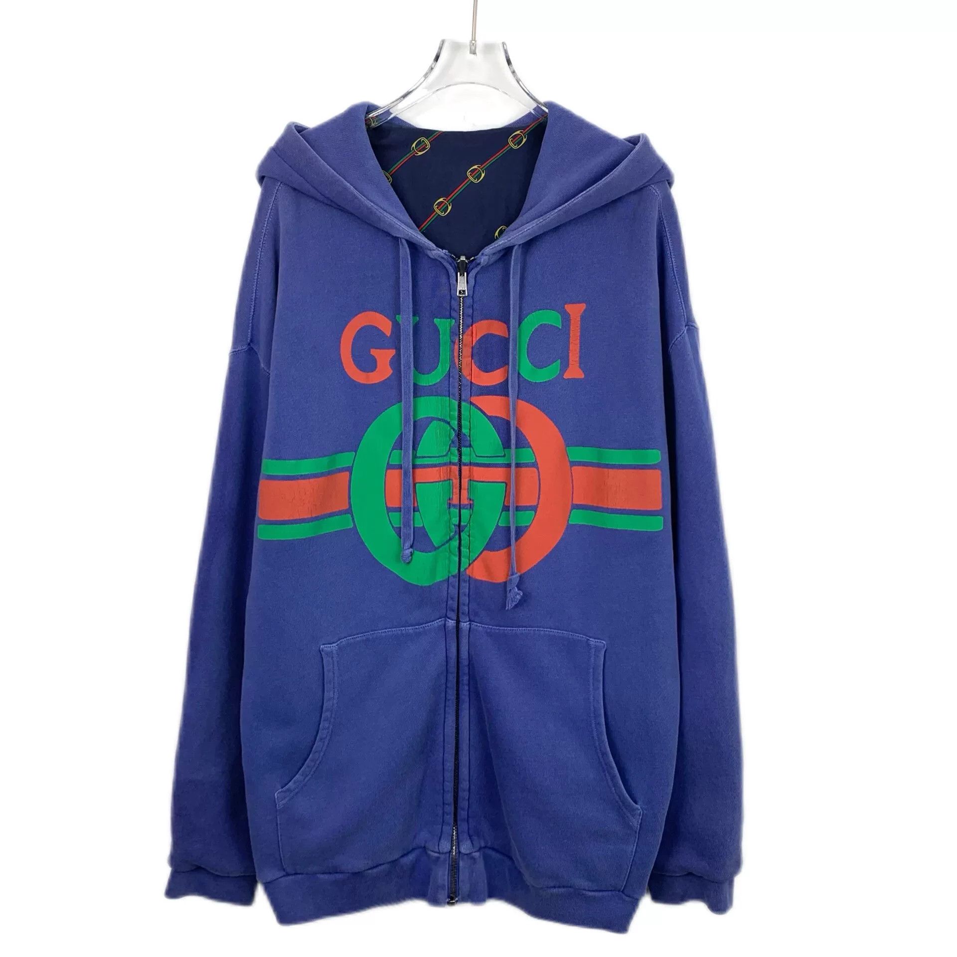 Gucci Gucci Reversible Logo Zip-Up Hoodie Size S Size US S / EU 44-46 / 1 - 2 Thumbnail