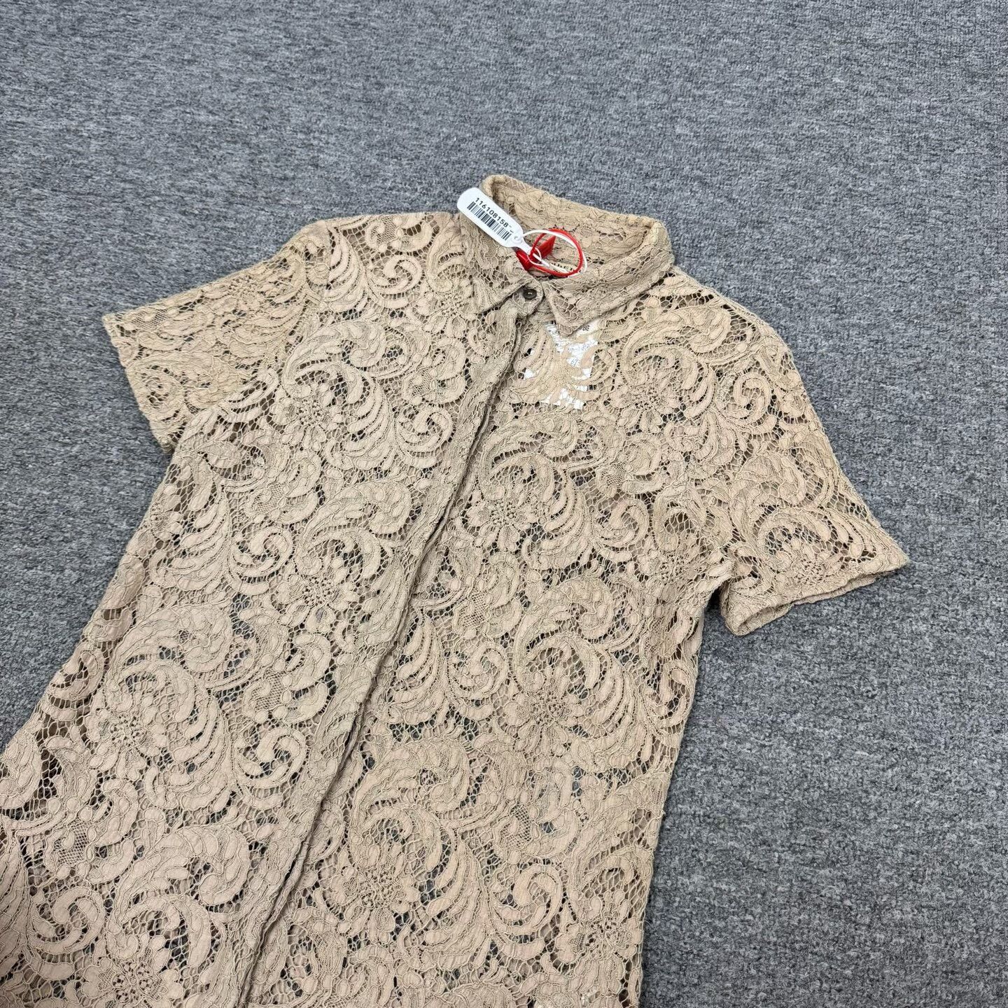 Burberry Burberry Lace Button Up Shirt UK 10 Size M / US 6-8 / IT 42-44 - 4 Thumbnail