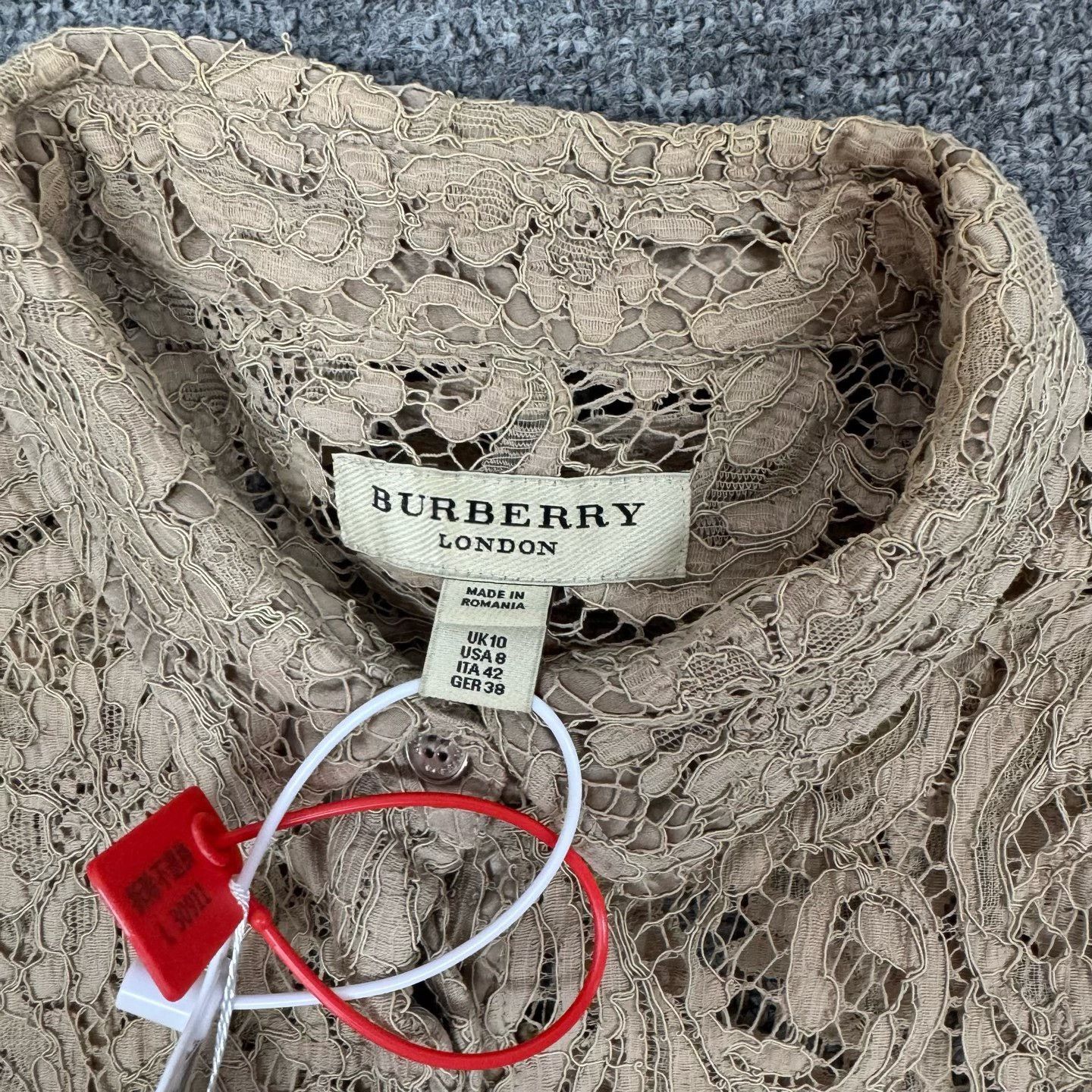 Burberry Burberry Lace Button Up Shirt UK 10 Size M / US 6-8 / IT 42-44 - 5 Thumbnail
