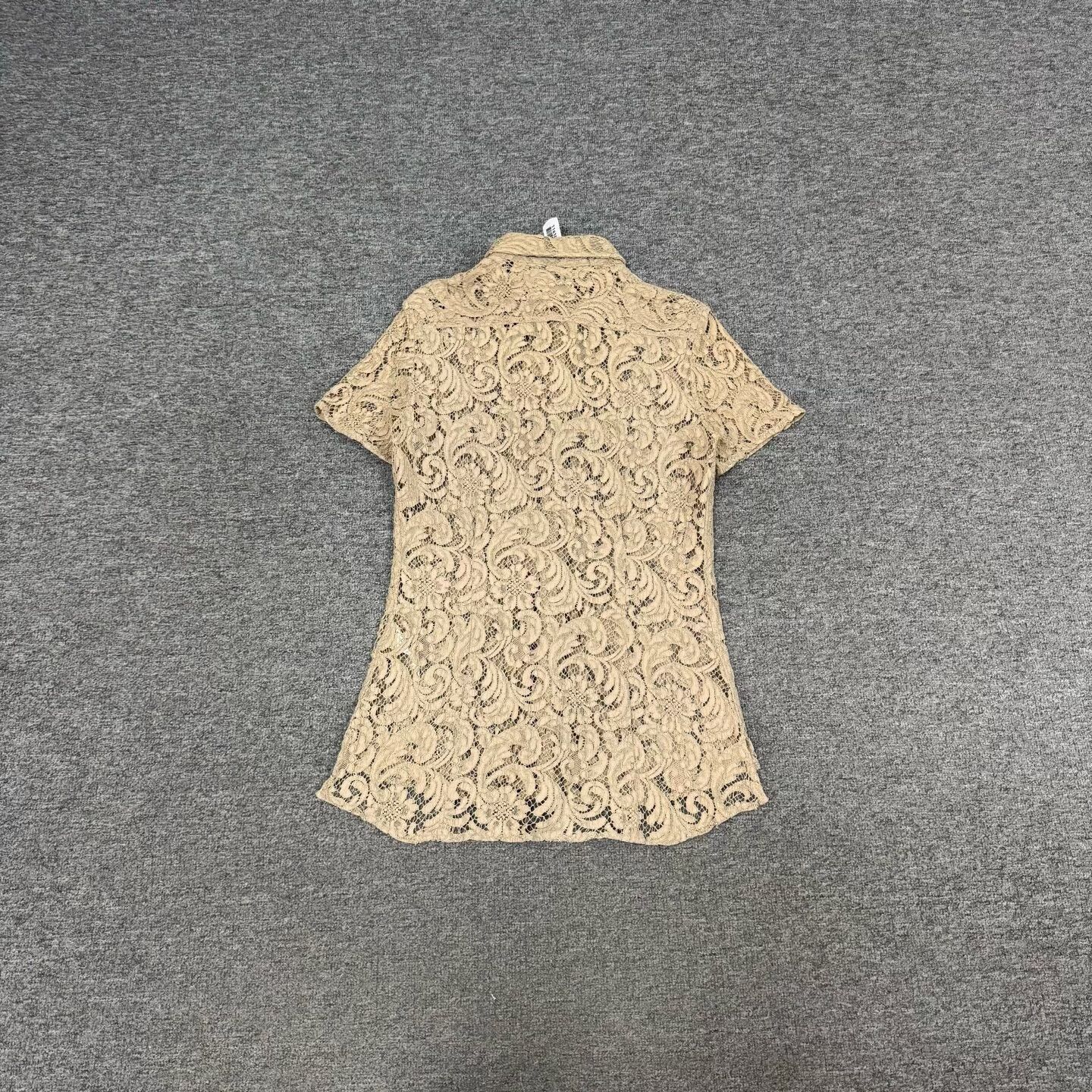 Burberry Burberry Lace Button Up Shirt UK 10 Size M / US 6-8 / IT 42-44 - 3 Thumbnail