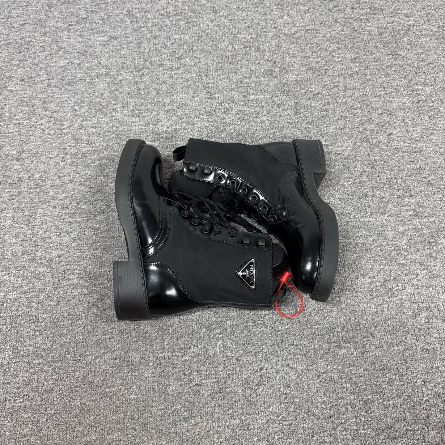 Prada Prada Re-Nylon Combat Boots Size 36.5 Size US 6.5 / IT 36.5 - 5 Thumbnail