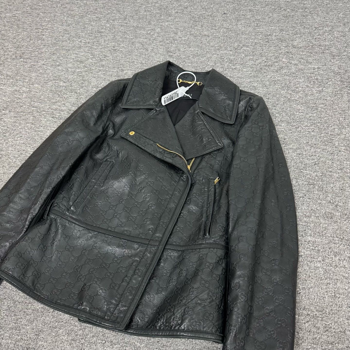 Gucci Gucci Guccissima GG Embossed Leather Jacket 40 Size S / US 4 / IT 40 - 5 Thumbnail