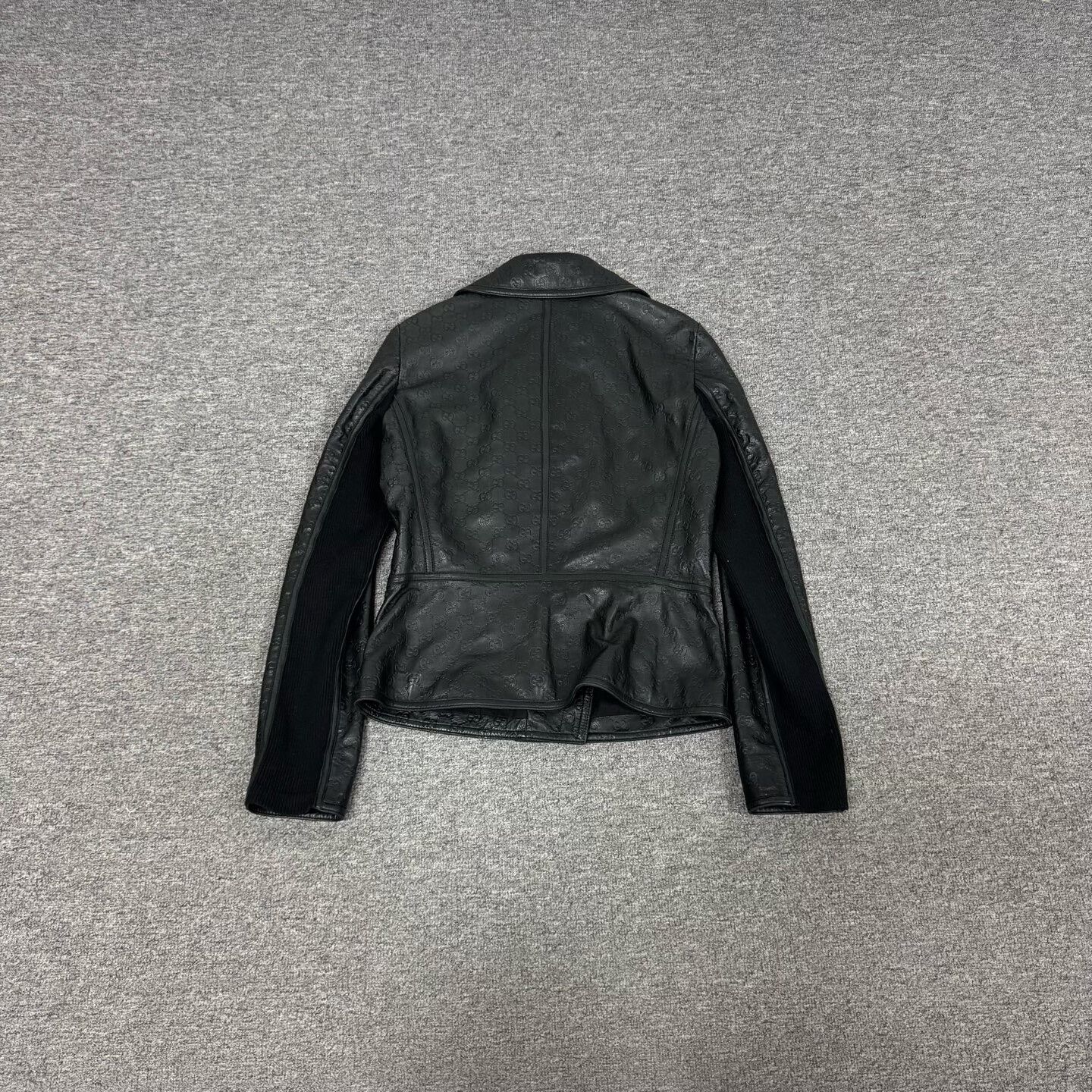 Gucci Gucci Guccissima GG Embossed Leather Jacket 40 Size S / US 4 / IT 40 - 3 Thumbnail