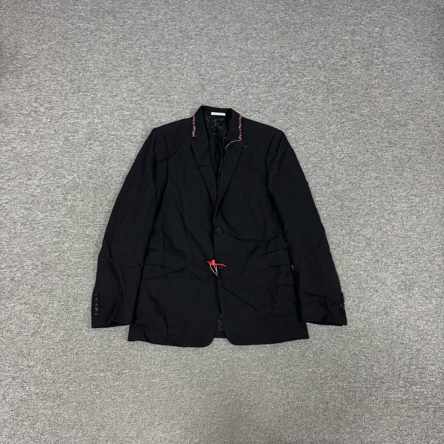 Dior Dior FW16 Red Fringe Wool Blazer Size 36R Size 36R - 2 Thumbnail