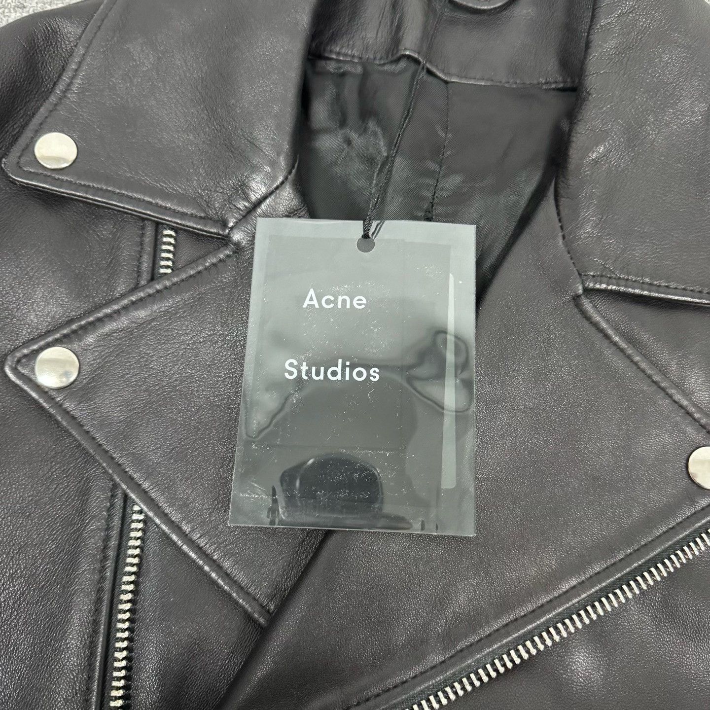 Acne Studios Acne Studios Nate Clean Leather Biker Jacket Size 46 Size US S / EU 44-46 / 1 - 6 Thumbnail