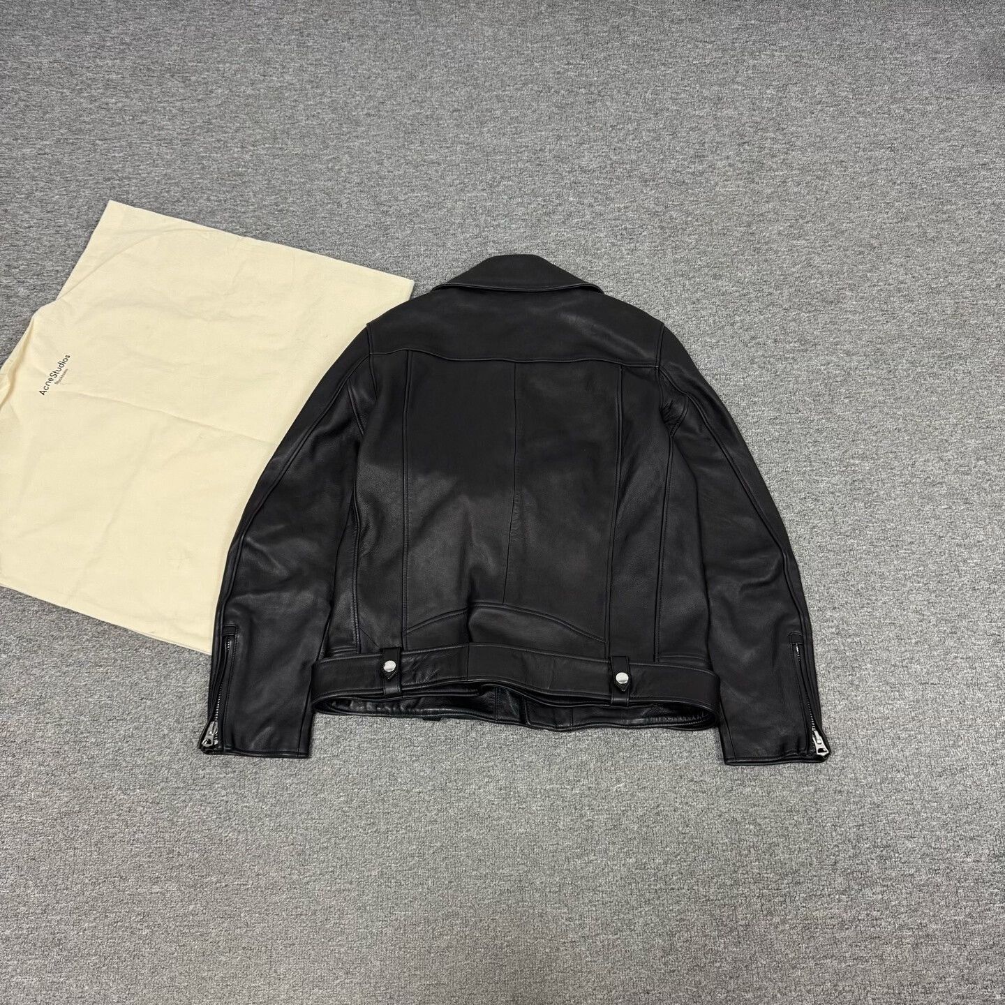 Acne Studios Acne Studios Nate Clean Leather Biker Jacket Size 46 Size US S / EU 44-46 / 1 - 3 Thumbnail