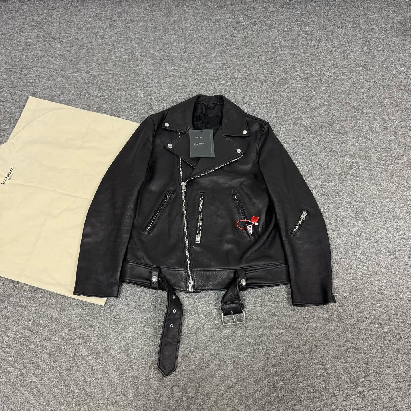 Acne Studios Acne Studios Nate Clean Leather Biker Jacket Size 46 Size US S / EU 44-46 / 1 - 2 Thumbnail