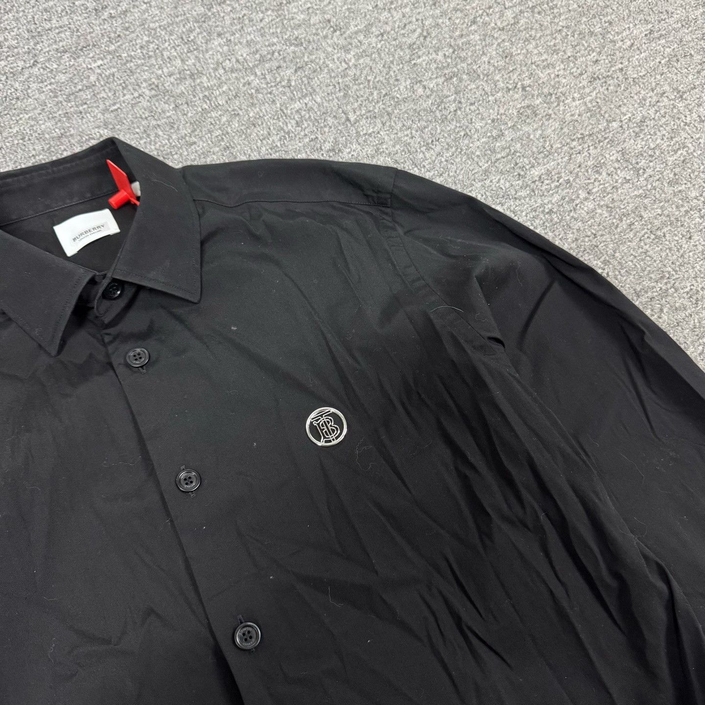 Burberry Burberry TB Logo Stretch Cotton Shirt Size M Size US M / EU 48-50 / 2 - 6 Thumbnail