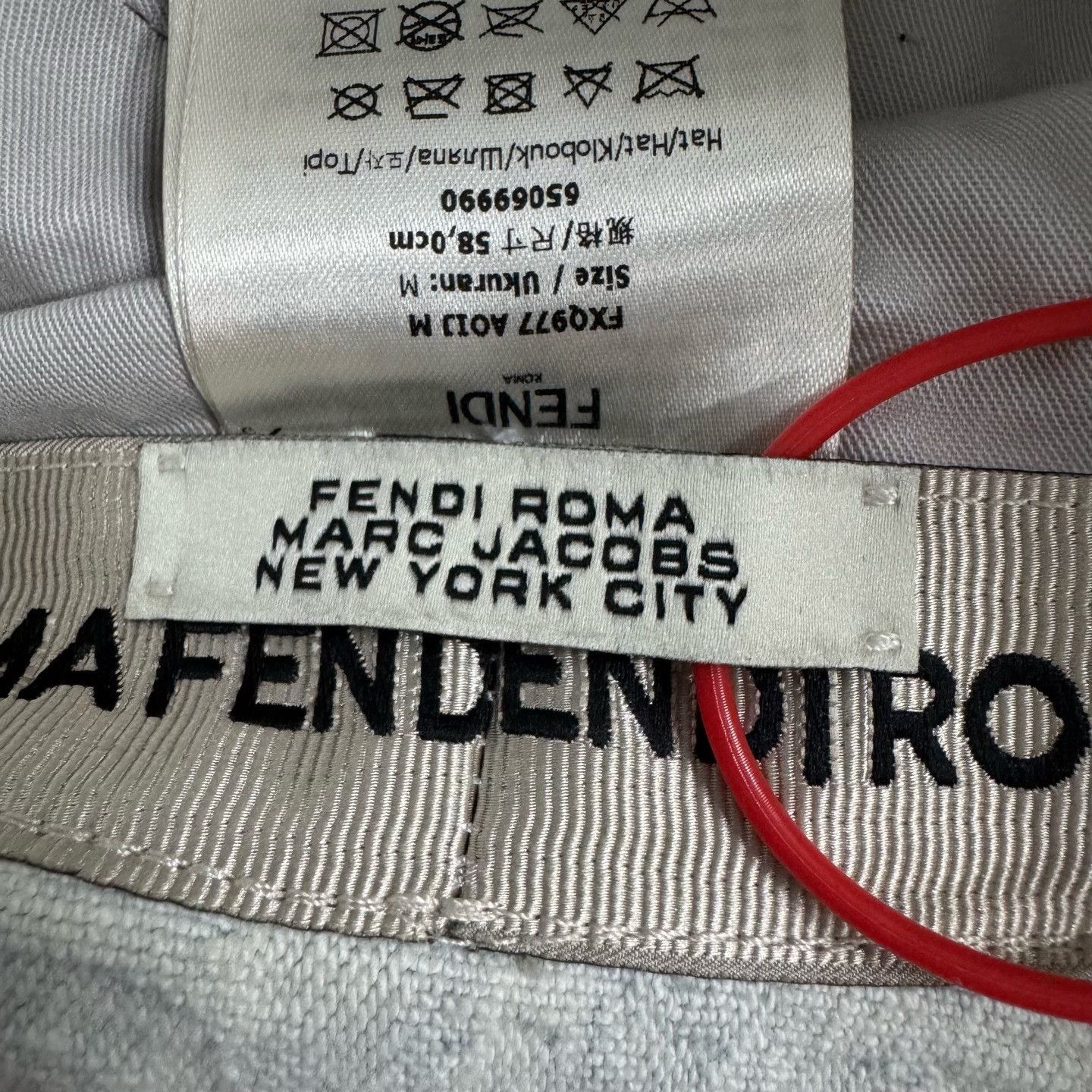 Fendi Fendi x Marc Jacobs Monogram Denim Bucket Hat M Size ONE SIZE - 5 Thumbnail