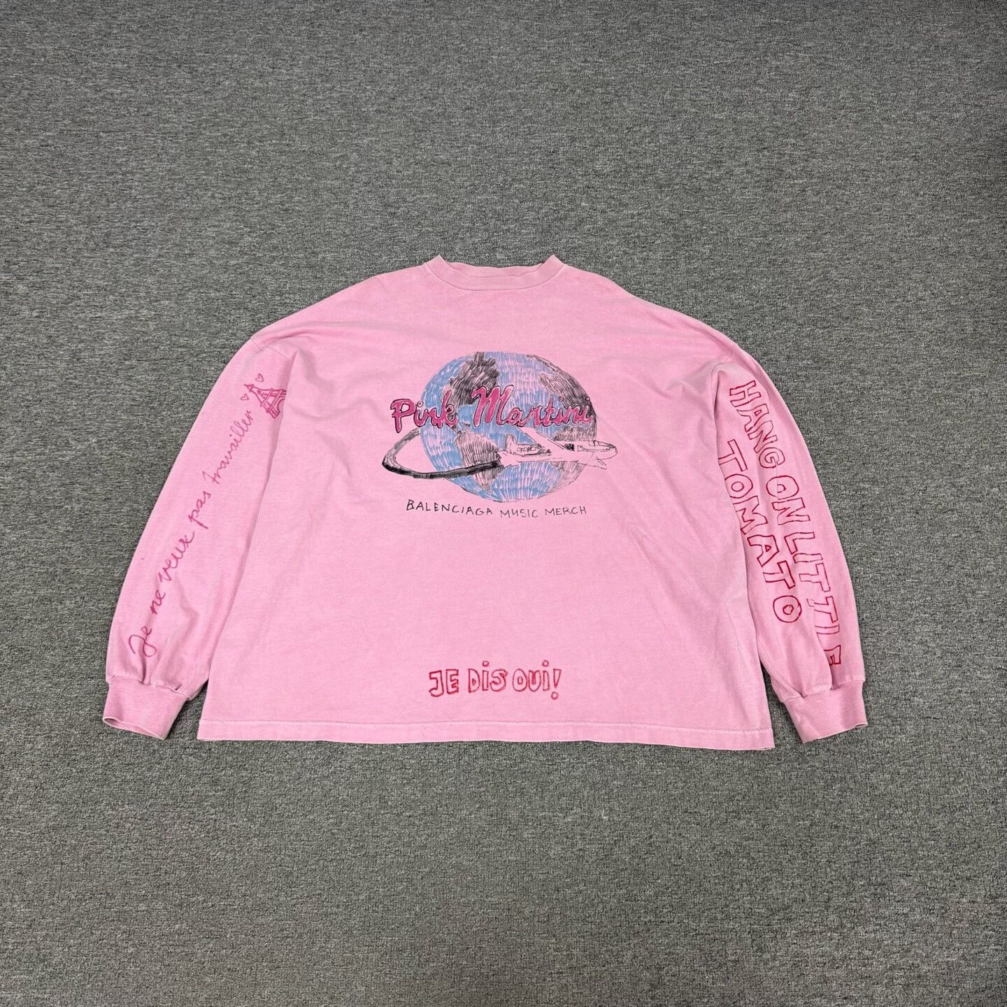 Balenciaga Balenciaga Pink Martini Music Merch LS T-Shirt 2 Size US M / EU 48-50 / 2 - 2 Thumbnail
