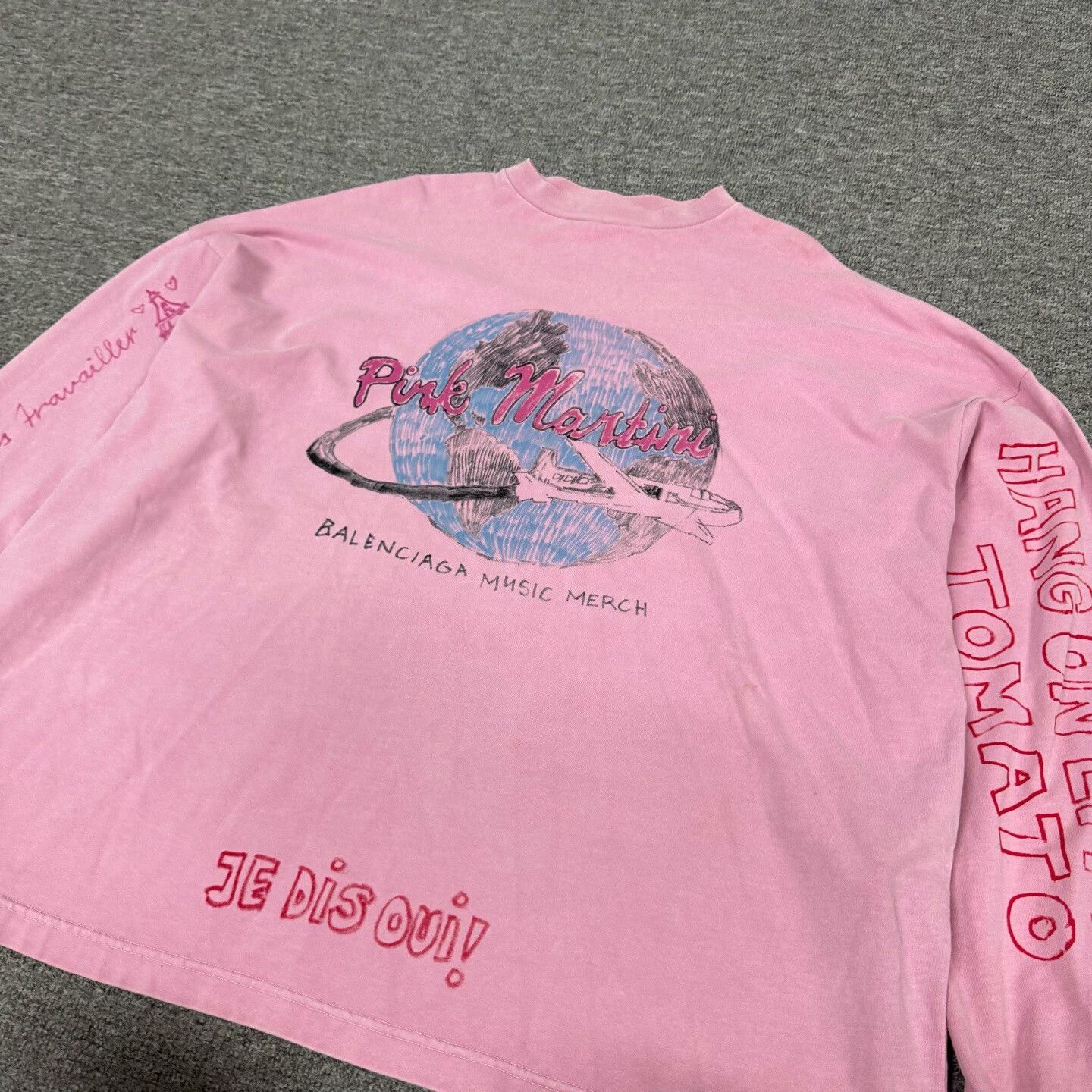 Balenciaga Balenciaga Pink Martini Music Merch LS T-Shirt 2 Size US M / EU 48-50 / 2 - 5 Thumbnail