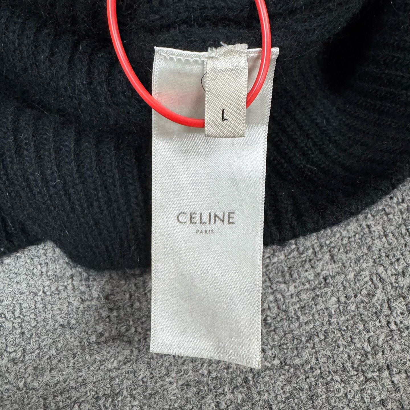 Celine Celine Logo Wool Knit Sweater L Size US L / EU 52-54 / 3 - 8 Thumbnail