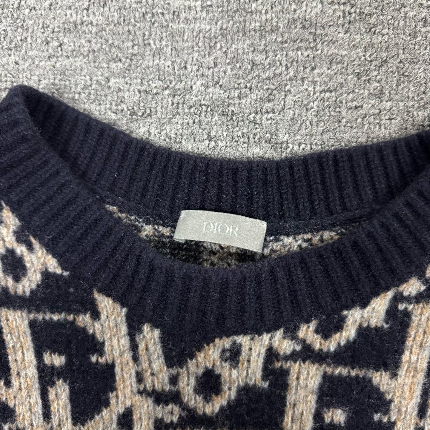 Dior Dior Oblique Monogram Wool Sweater Size L Size US L / EU 52-54 / 3 - 6 Thumbnail