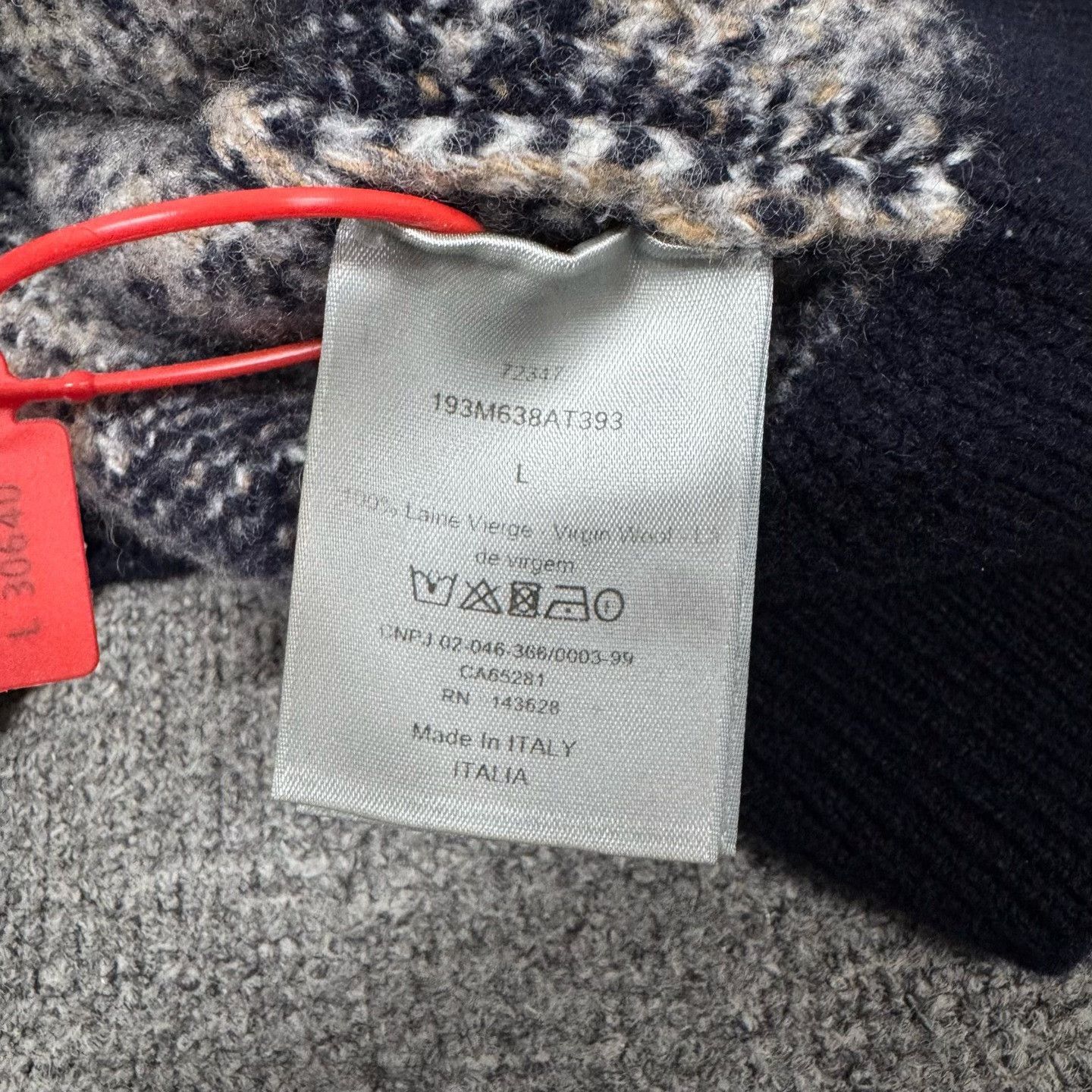 Dior Dior Oblique Monogram Wool Sweater Size L Size US L / EU 52-54 / 3 - 7 Thumbnail