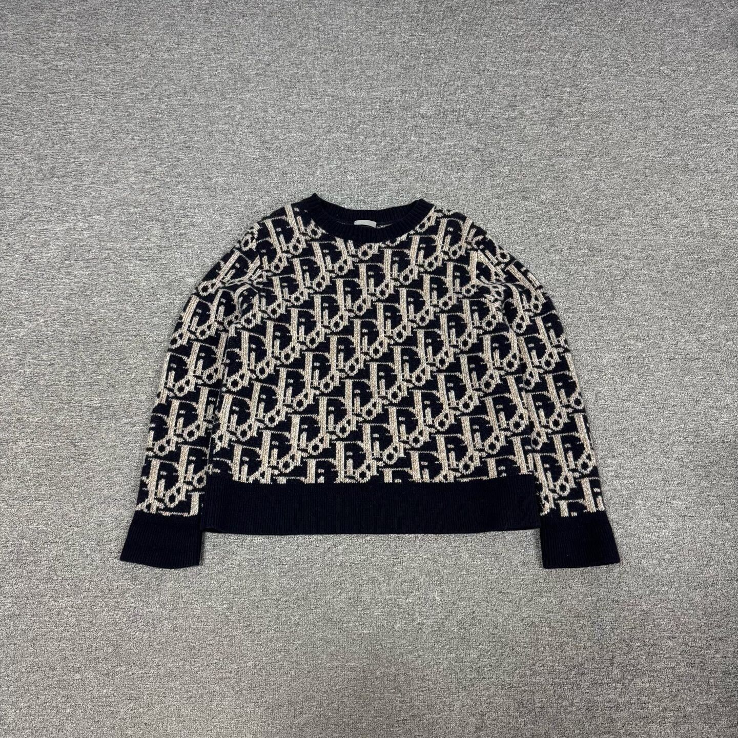 Dior Dior Oblique Monogram Wool Sweater Size L Size US L / EU 52-54 / 3 - 2 Thumbnail