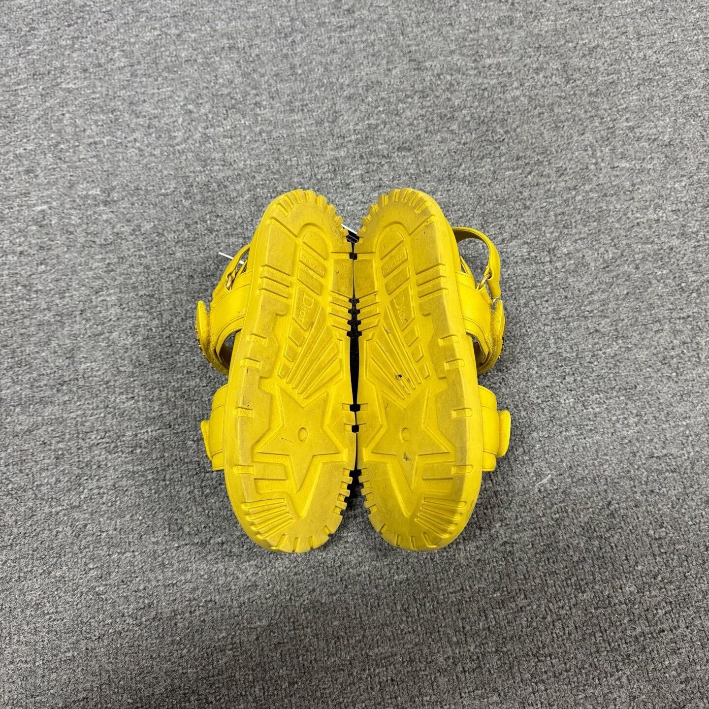 Dior Dior Yellow Leather Velcro Strap Sandals 36 Size US 6 / IT 36 - 6 Thumbnail