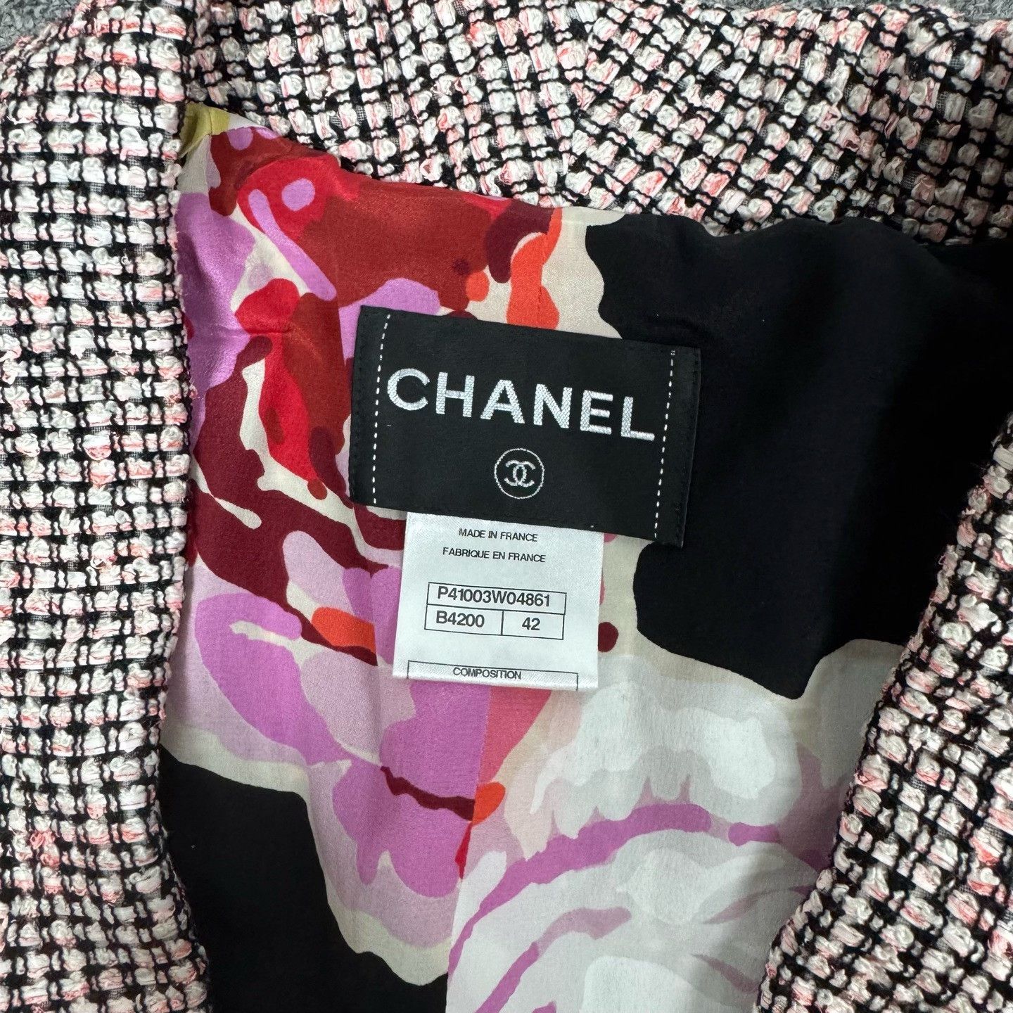 Chanel Chanel Tweed Large Collar Jacket FR 42 Size M / US 6-8 / IT 42-44 - 5 Thumbnail