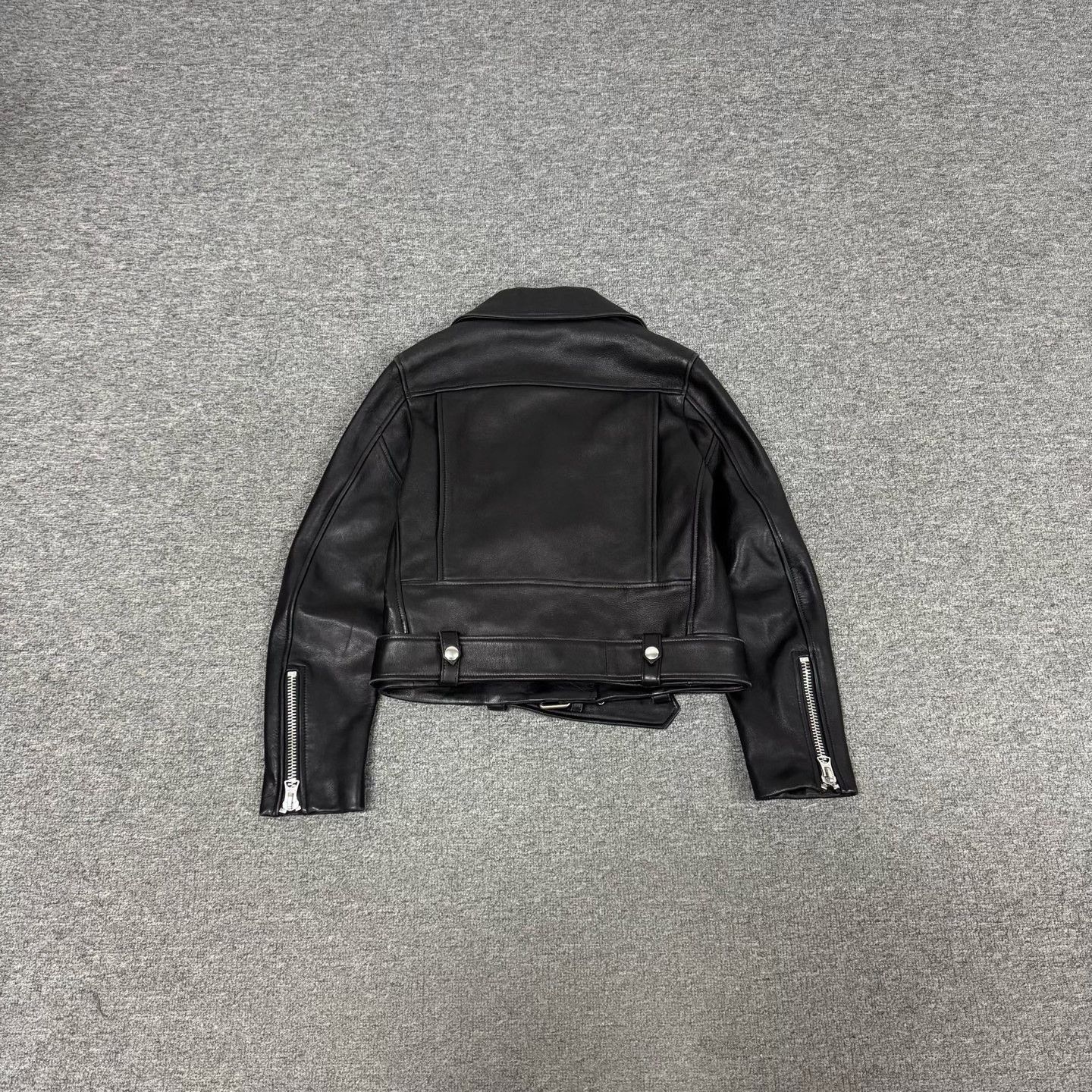 Acne Studios Acne Studios Mock Lamb Leather Biker Jacket 34 Size XS / US 0-2 / IT 36-38 - 2 Thumbnail