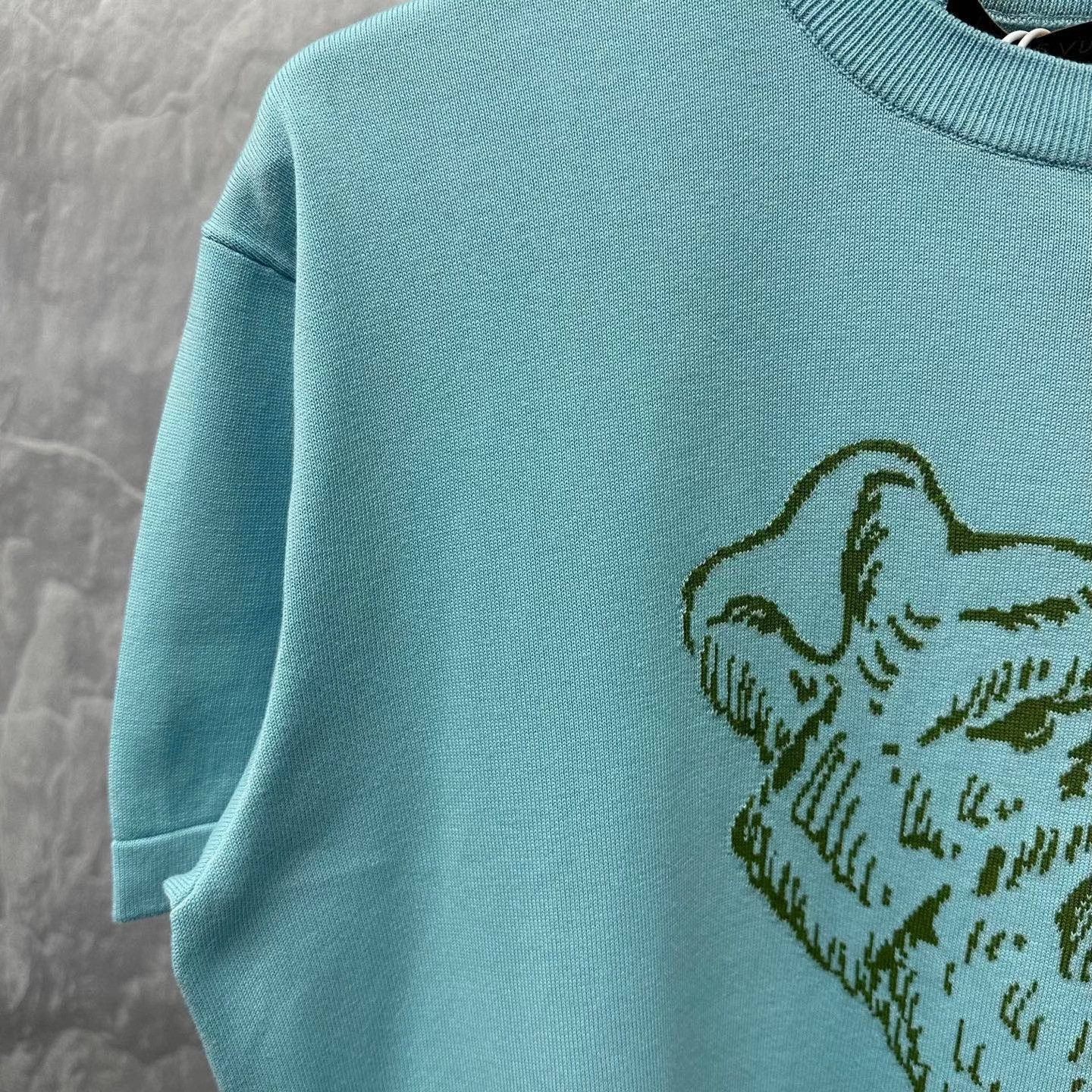 Louis Vuitton Louis Vuitton Tyler Dog Motif Knit T-Shirt Size S Size US S / EU 44-46 / 1 - 4 Thumbnail