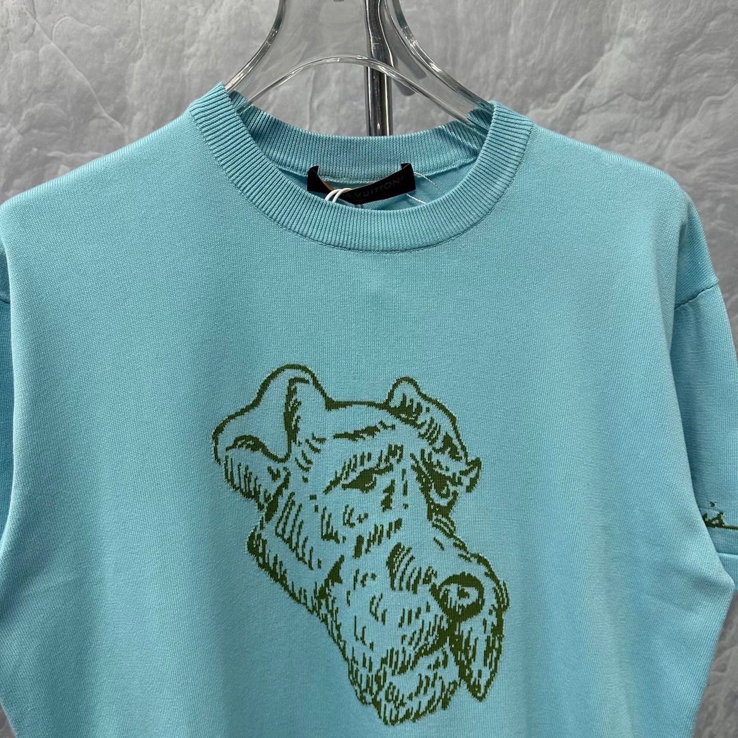 Louis Vuitton Louis Vuitton Tyler Dog Motif Knit T-Shirt Size S Size US S / EU 44-46 / 1 - 3 Thumbnail