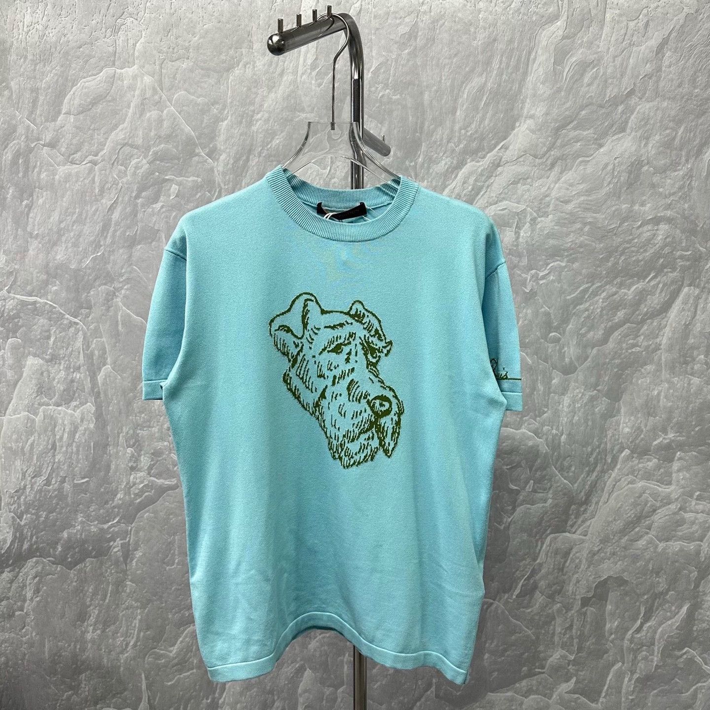 Louis Vuitton Louis Vuitton Tyler Dog Motif Knit T-Shirt Size S Size US S / EU 44-46 / 1 - 2 Thumbnail
