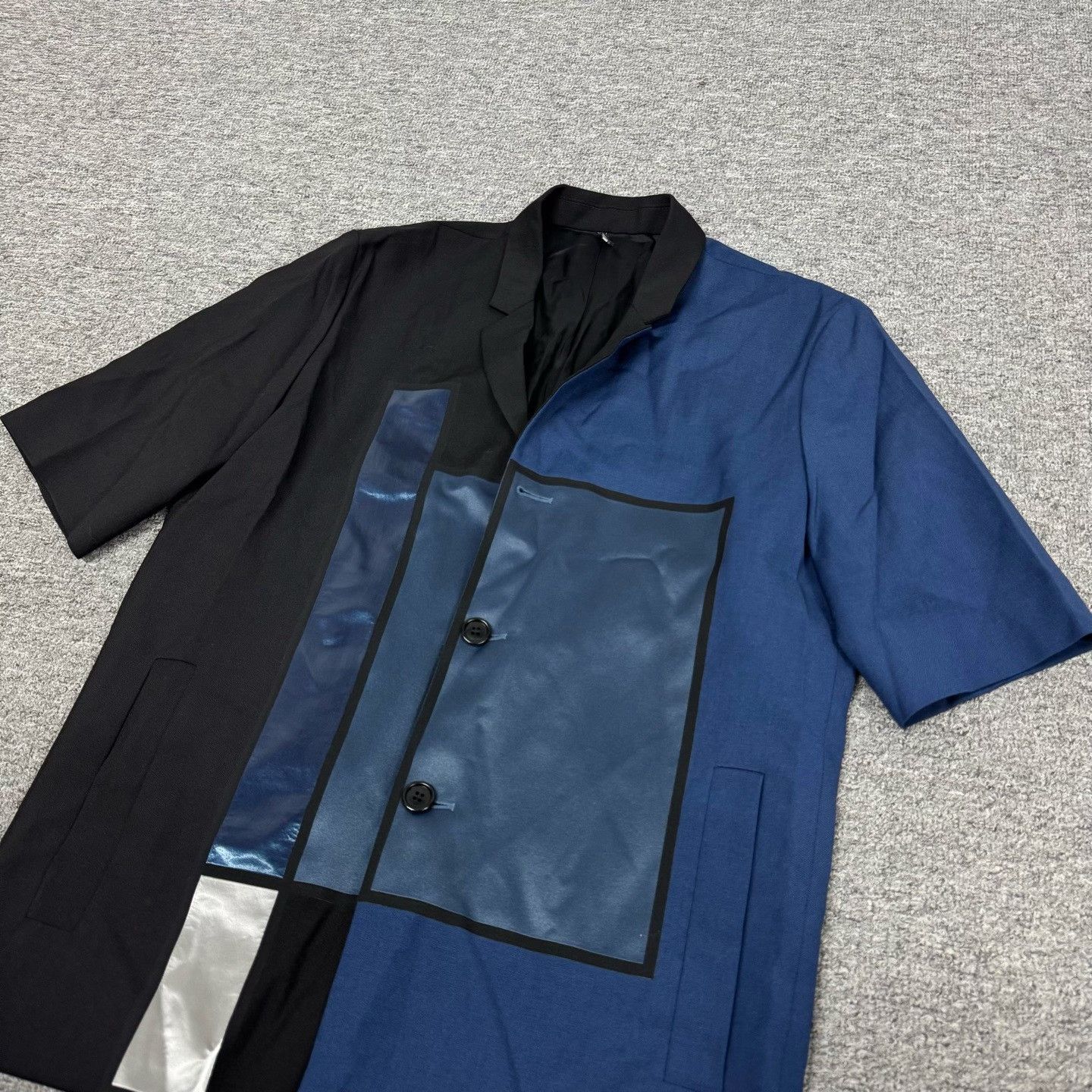 Dior Dior Patchwork Wool Mohair Short Sleeve Blazer 36R Size 36R - 3 Thumbnail