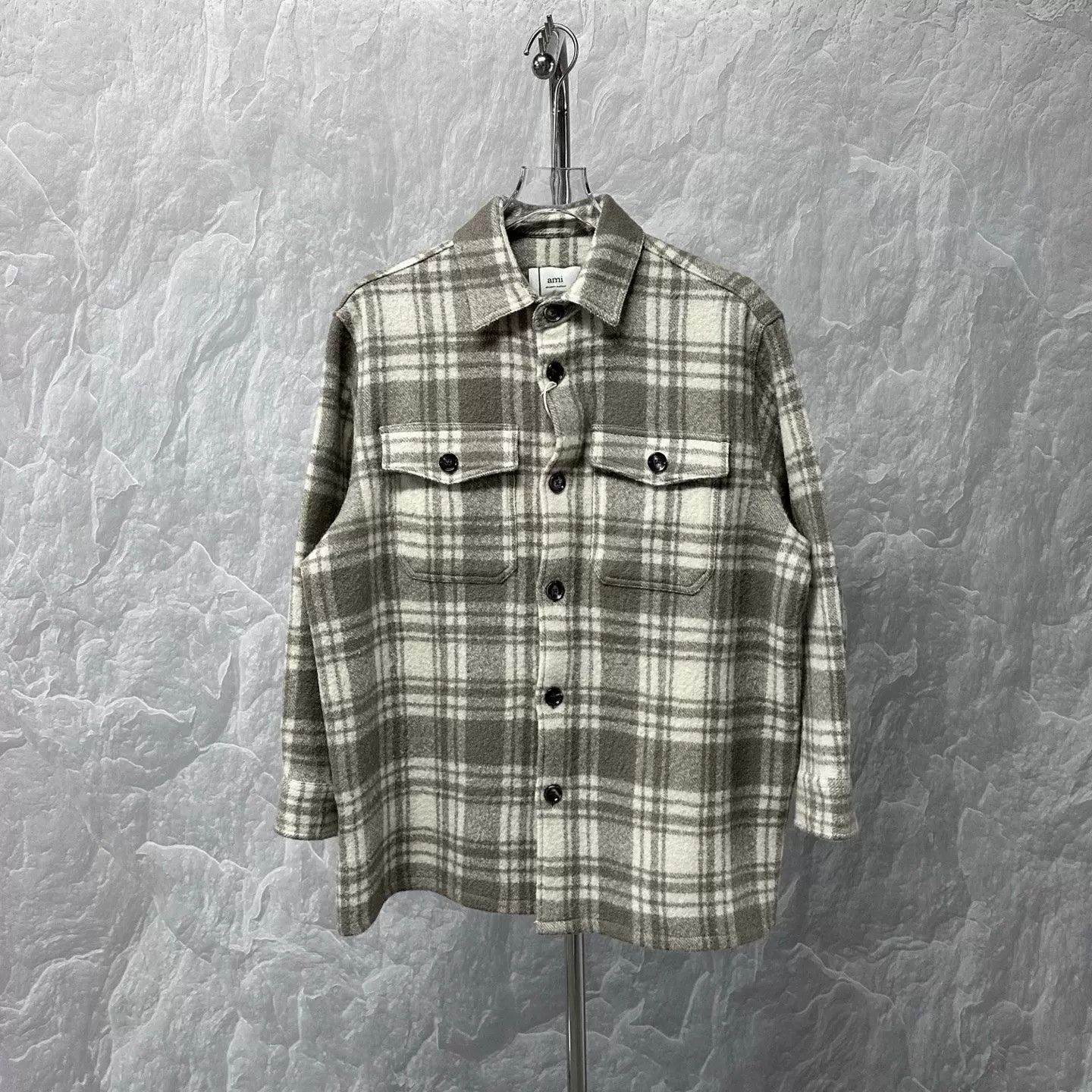 AMI Ami Paris Plaid Virgin Wool Shirt Jacket XS Size US XS / EU 42 / 0 - 2 Thumbnail