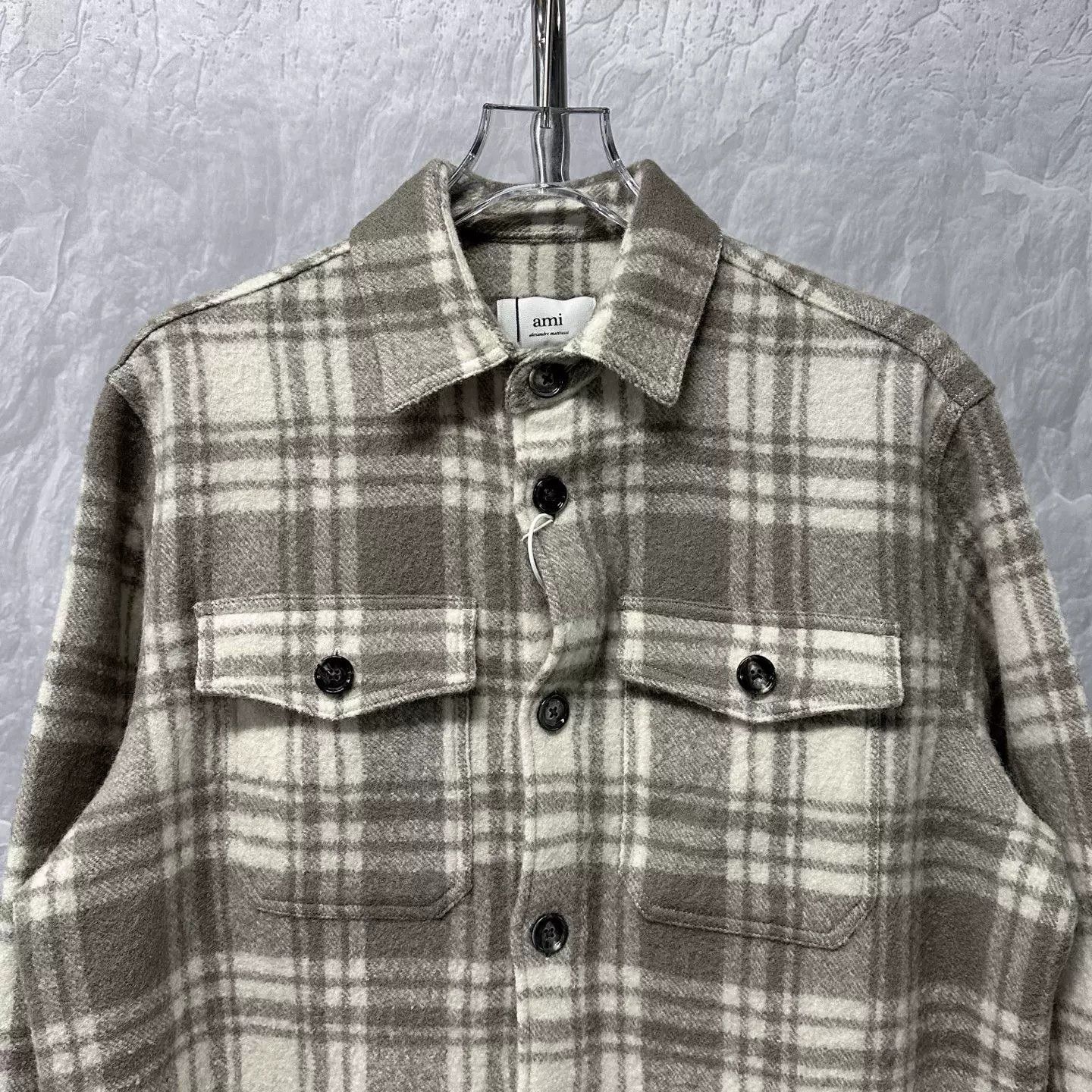 AMI Ami Paris Plaid Virgin Wool Shirt Jacket XS Size US XS / EU 42 / 0 - 3 Thumbnail