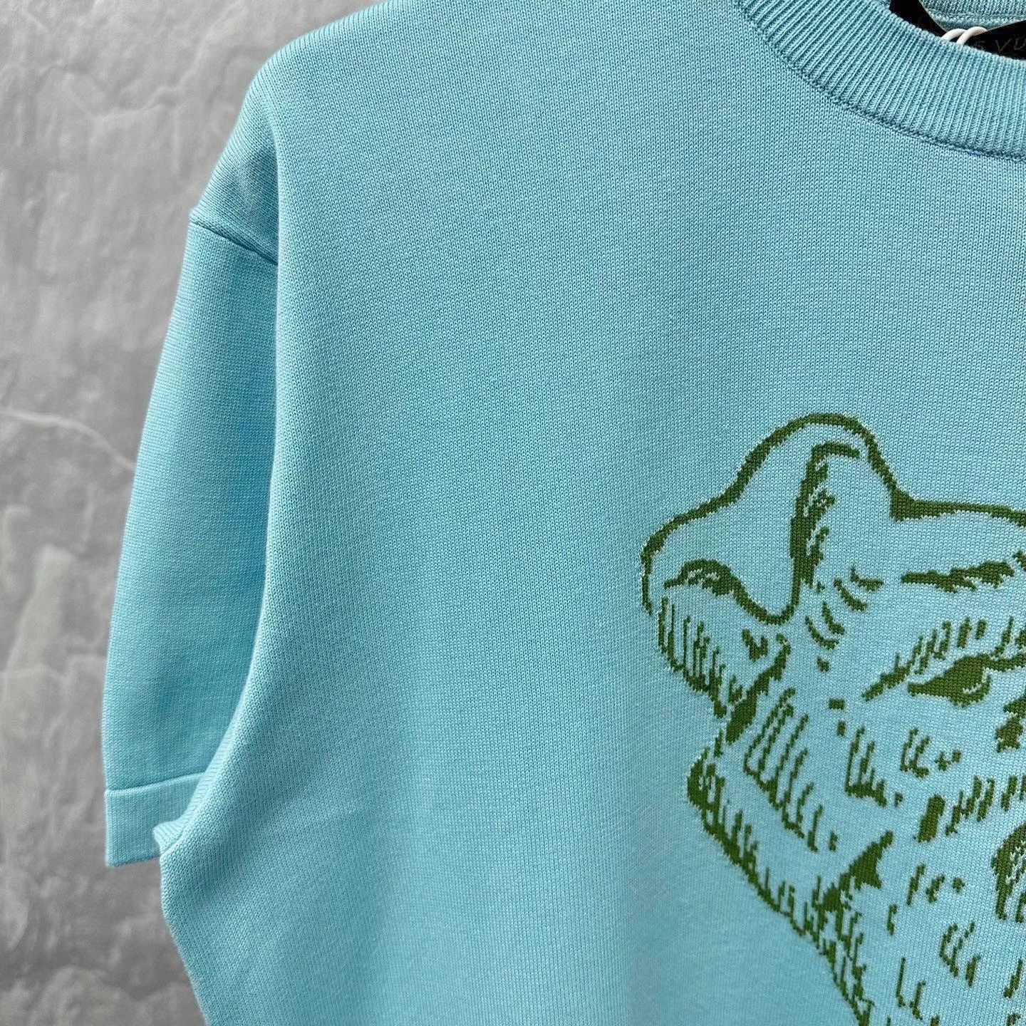 Louis Vuitton Louis Vuitton Tyler Dog Intarsia Knit Top XS Size US XS / EU 42 / 0 - 4 Thumbnail