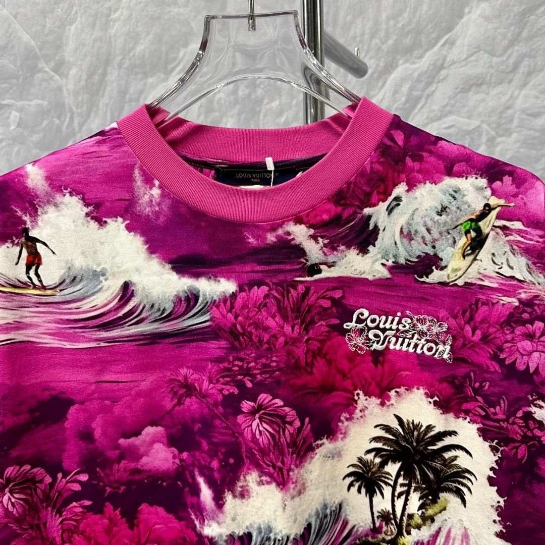Louis Vuitton Louis Vuitton Tropical Island Wave T-Shirt S Size US S / EU 44-46 / 1 - 3 Thumbnail