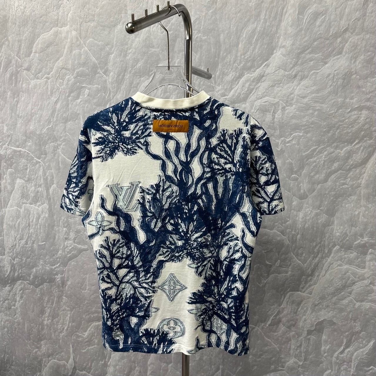 Louis Vuitton Louis Vuitton Seaweed Print Knit T-Shirt M Size US M / EU 48-50 / 2 - 5 Thumbnail