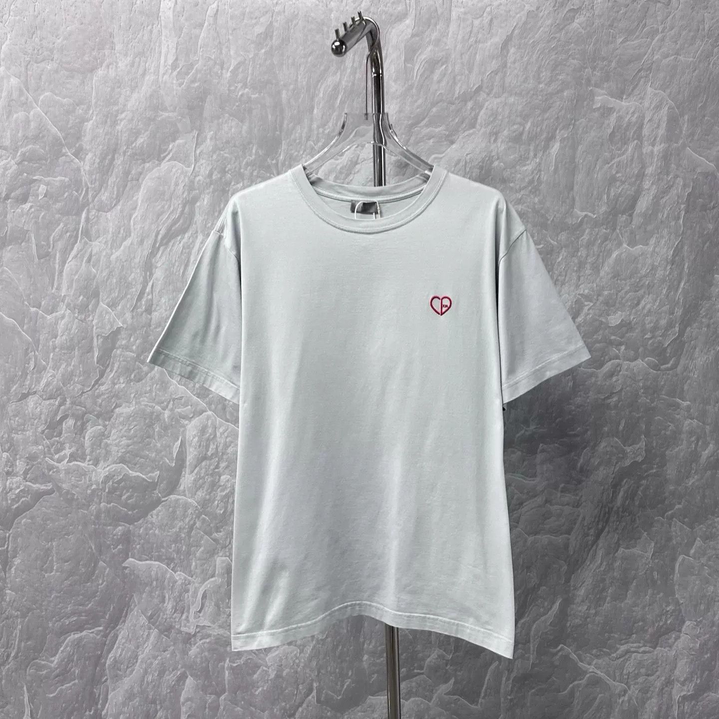 Dior Dior CD Heart Embroidery T-Shirt Size XXL Size US XXL / EU 58 / 5 - 2 Thumbnail