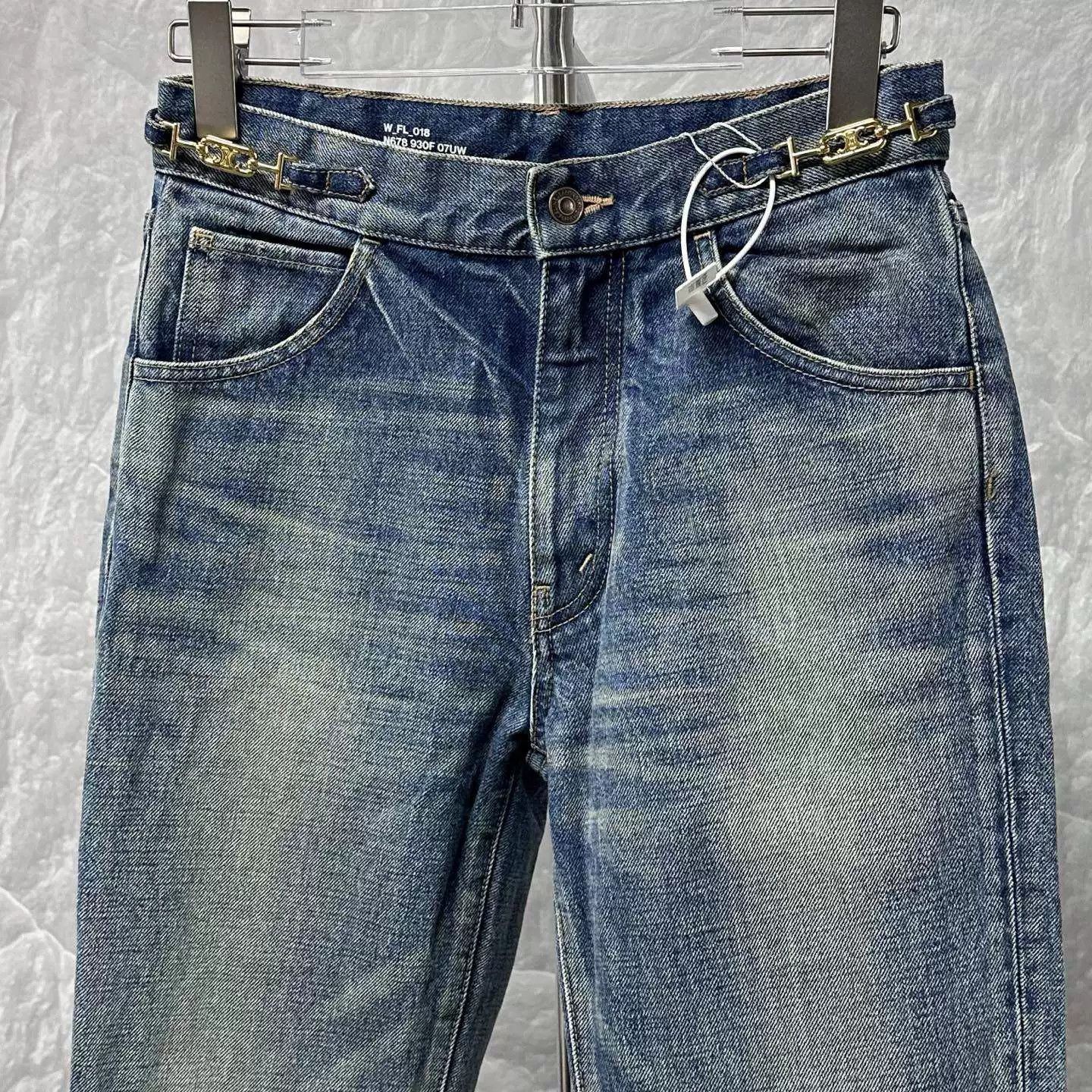 Celine Celine Triomphe Chain Distressed Jeans 27 Size 27" / US 4 / IT 40 - 4 Thumbnail