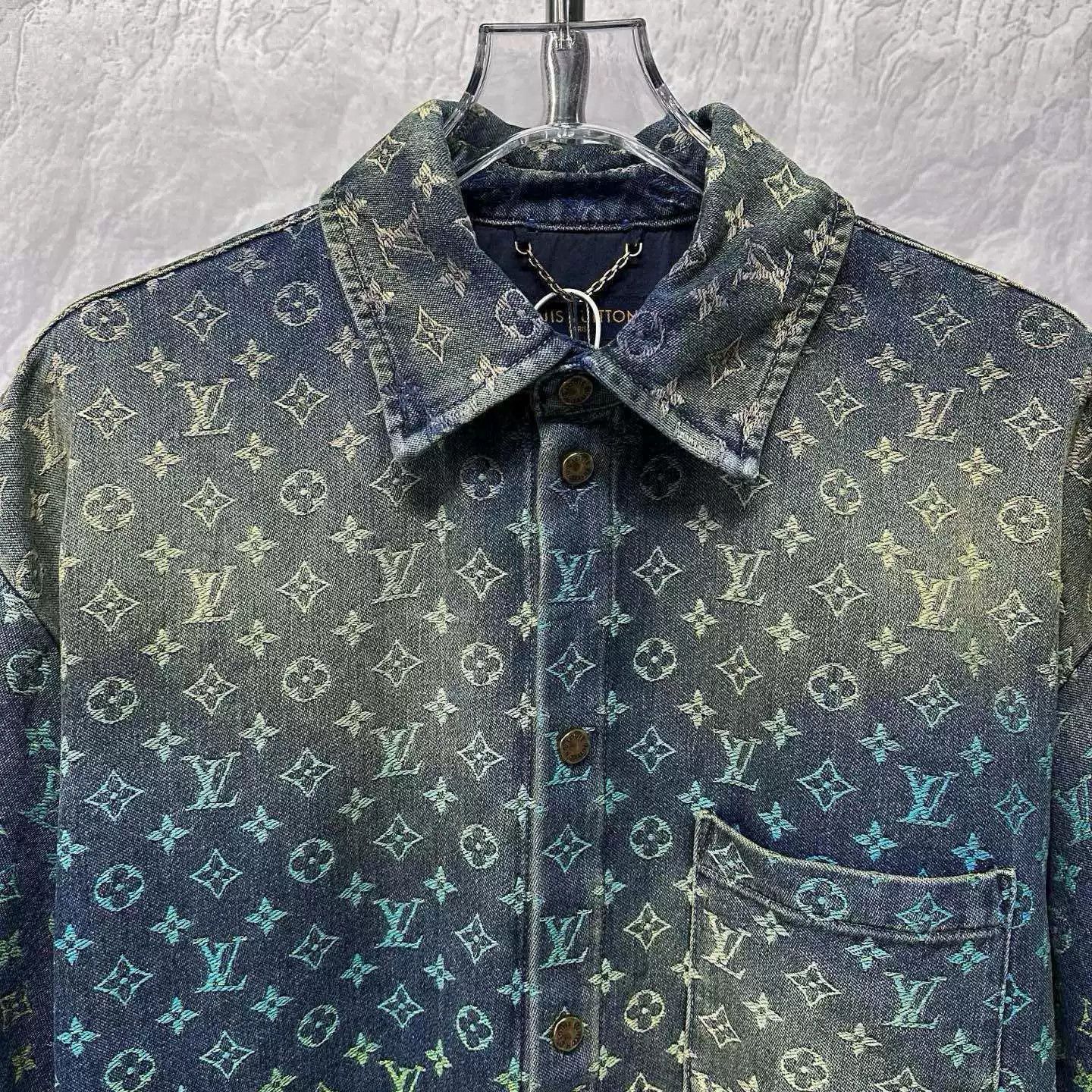 Louis Vuitton Louis Vuitton Rainbow Gradient Denim Shirt XS Size US XS / EU 42 / 0 - 3 Thumbnail