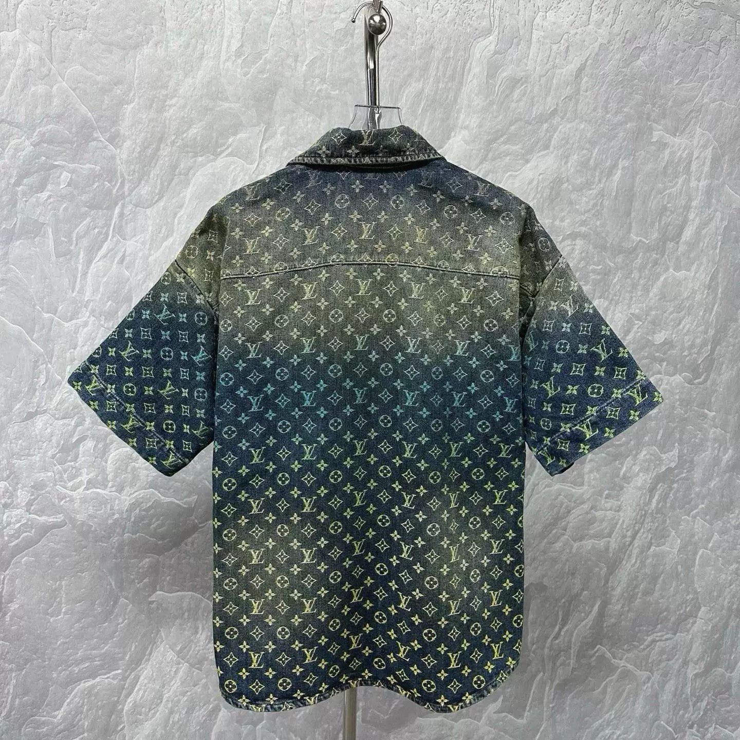 Louis Vuitton Louis Vuitton Rainbow Gradient Denim Shirt XS Size US XS / EU 42 / 0 - 5 Thumbnail