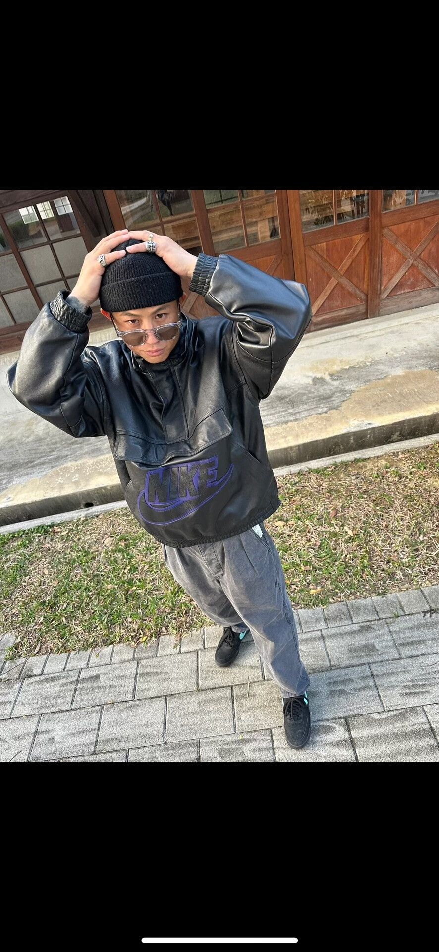 Nike × Supreme Supreme x Nike Leather Pullover Jacket M Size US M / EU 48-50 / 2 - 9 Thumbnail